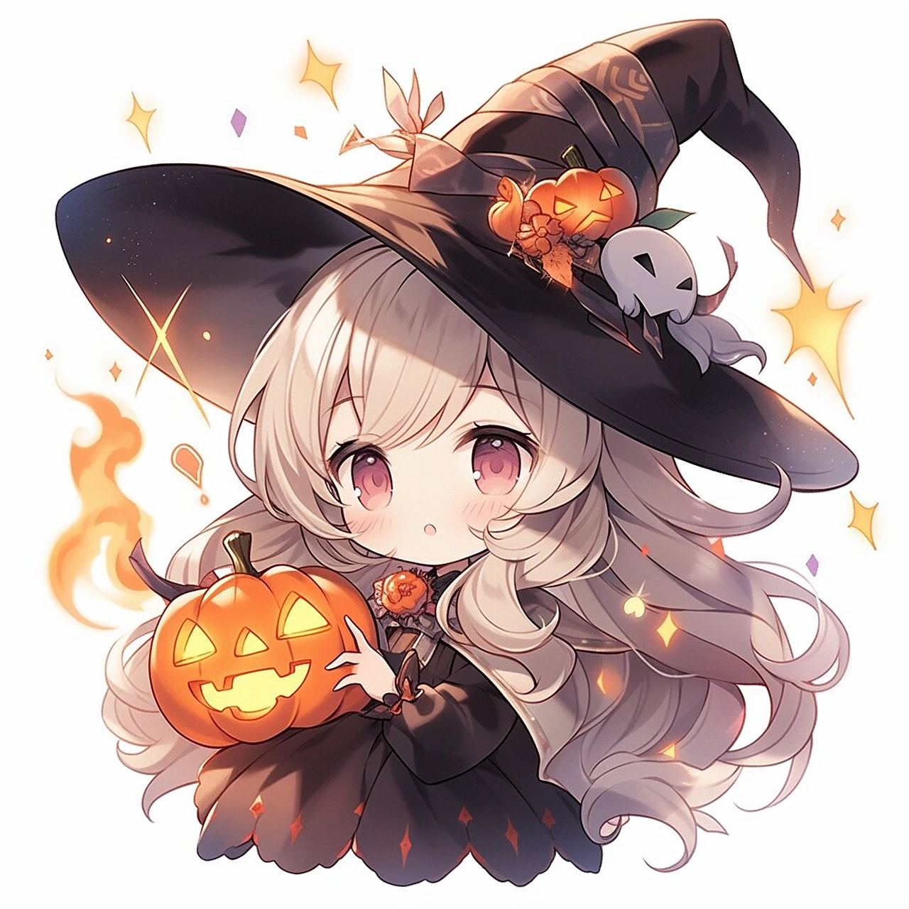 万圣节将至,来款可爱的女巫头像