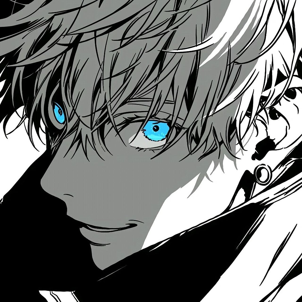 五条悟黑白头像