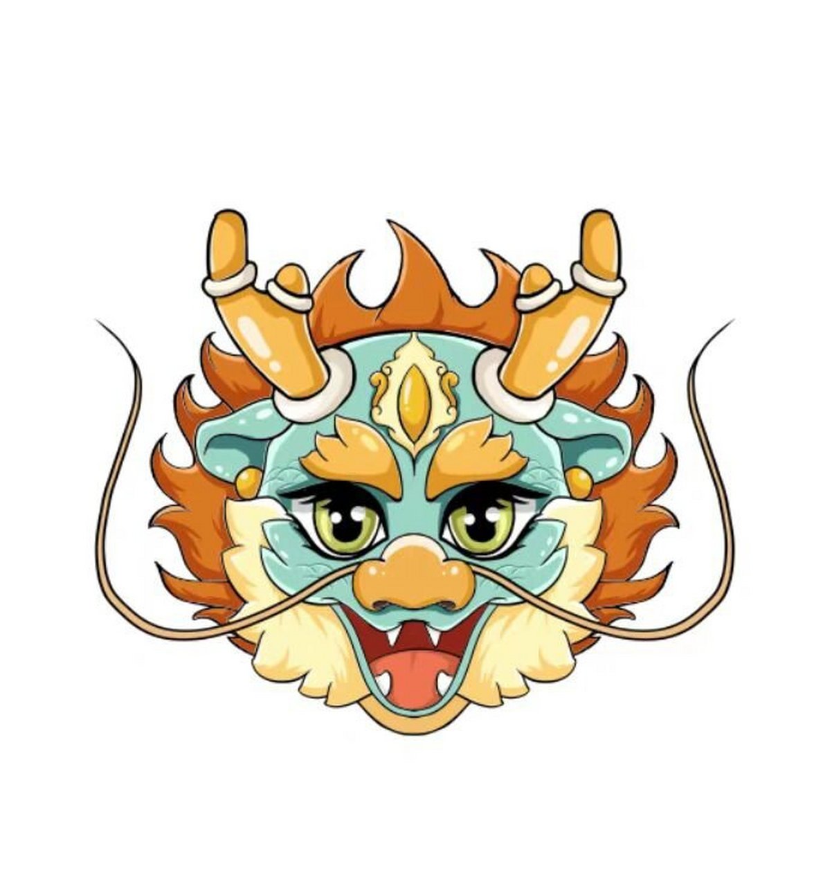 龙头卡通萌宠形象