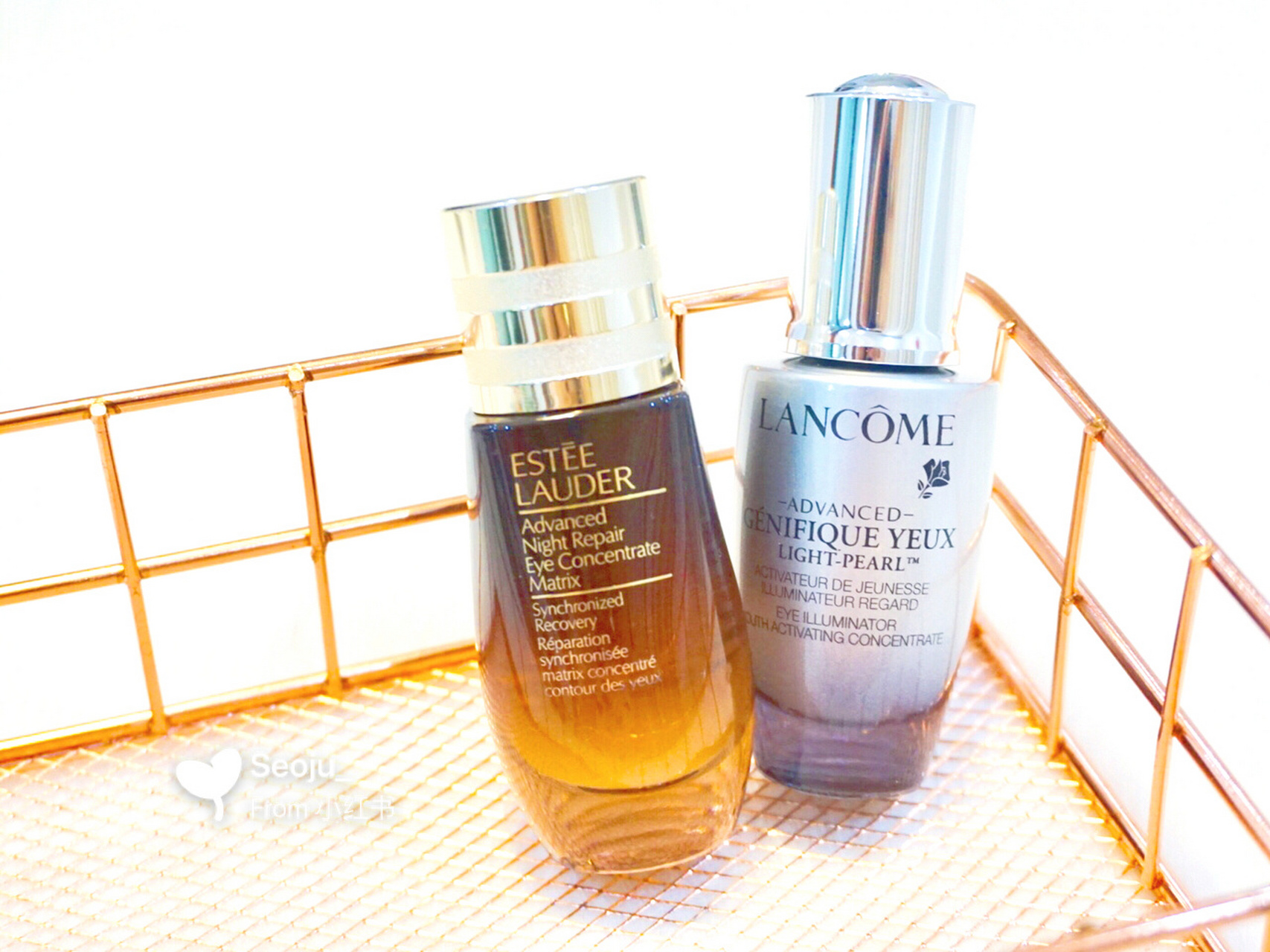 眼部精华测评 兰蔻大眼精华 vs 雅诗兰黛小棕瓶眼部精华 我最爱囤货的