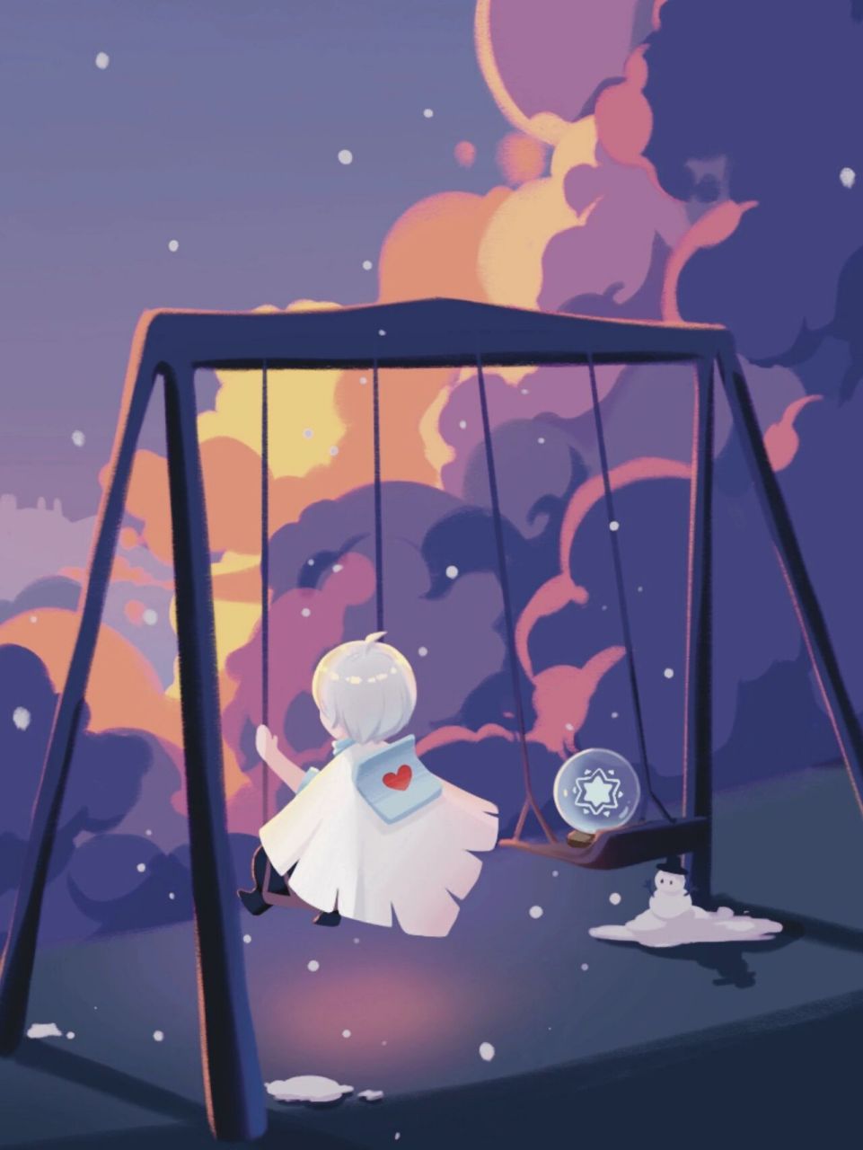 光遇插画|星光沙漠的正太 正太头和水晶球,无偿练习30.可抱图