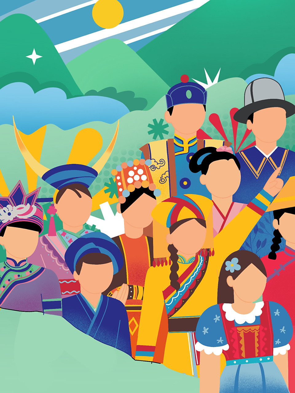 海报13民族团结海报(附过程图) 海报13民族团结海报(附过程图)