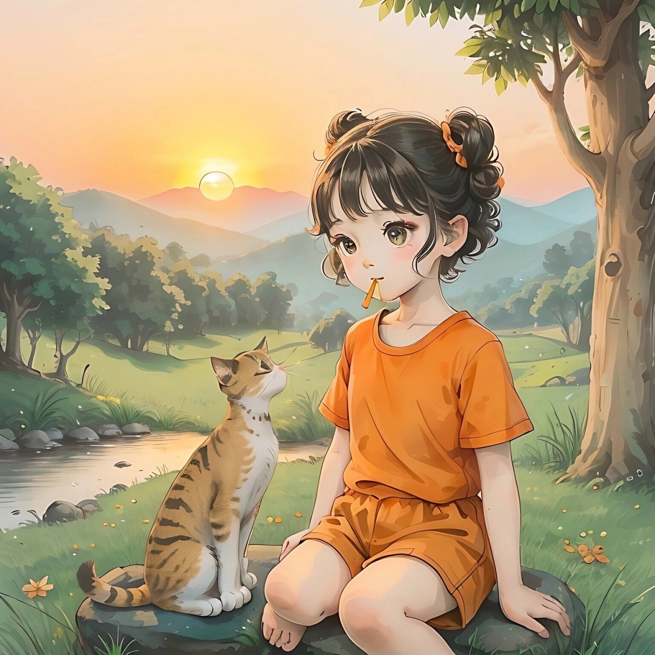 吃棒棒糖的小女孩‖女生头像