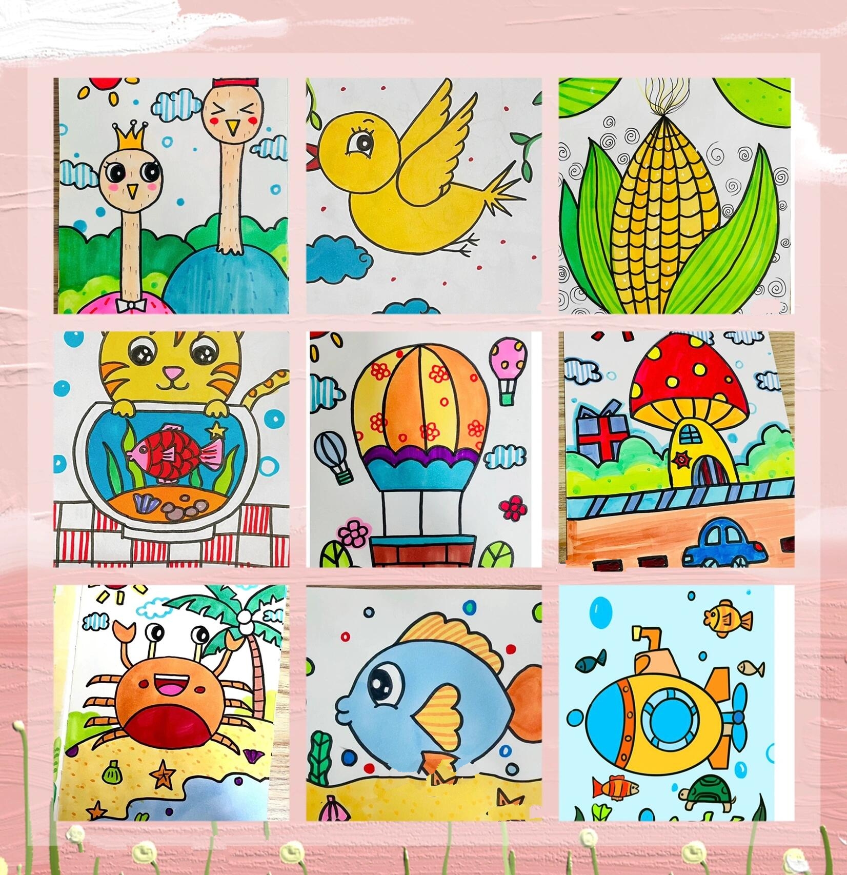 儿童画合集 适合4-6岁(内含单个图片