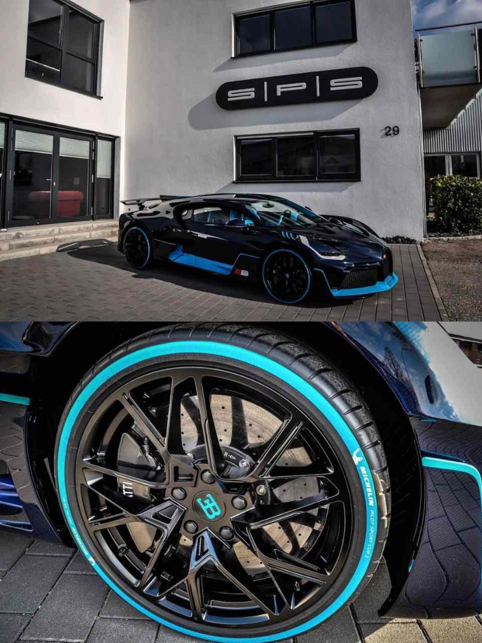 9690迪拜|bugatti divo(35 / 40)(图2-4) 外观:royal blue碳纤维