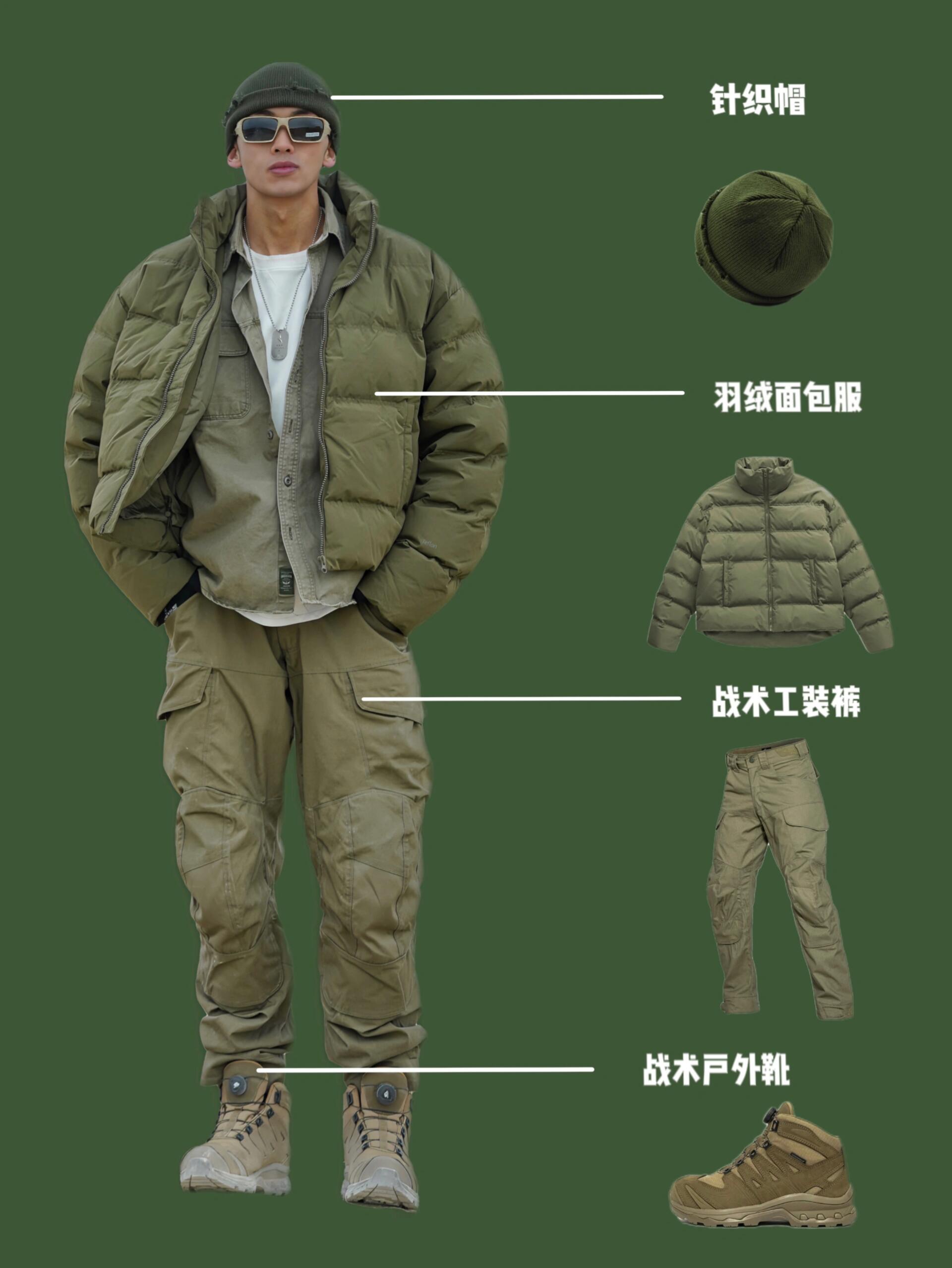 178|退役战友的军事风硬汉穿搭