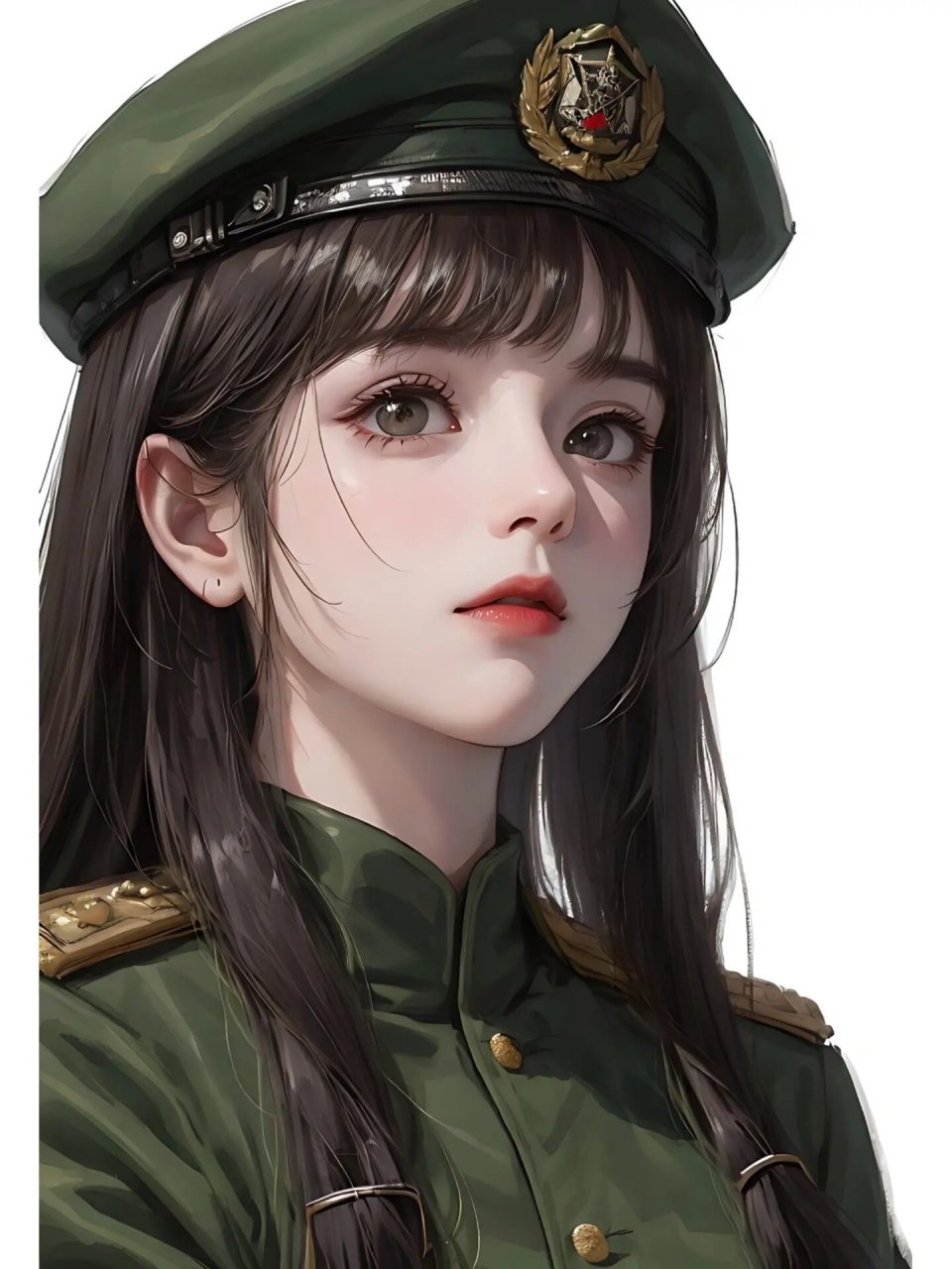 军装女孩41 | 头像壁纸