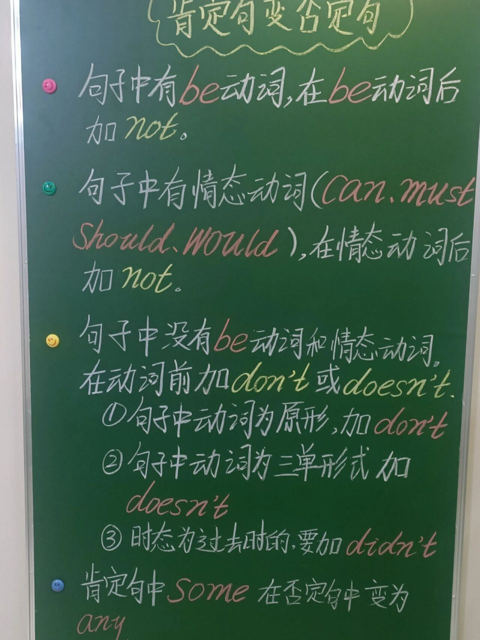 小学英语肯定句变否定句 敲黑板啦08知识点 练习题,拿去给孩子看看