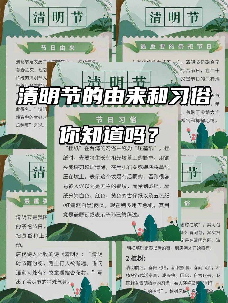 清明节的节日简介图片