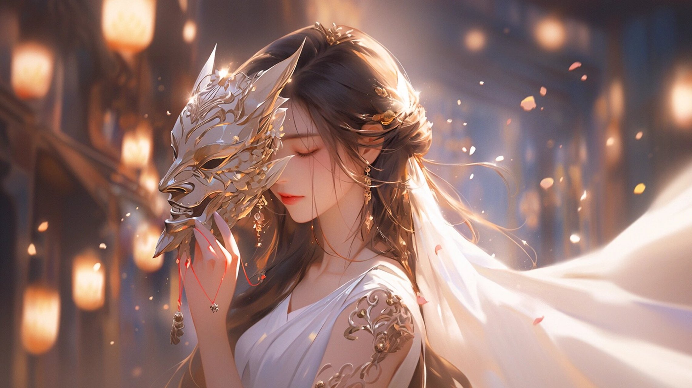 【aigc】面具之下是更美的面具古风情侣头像 