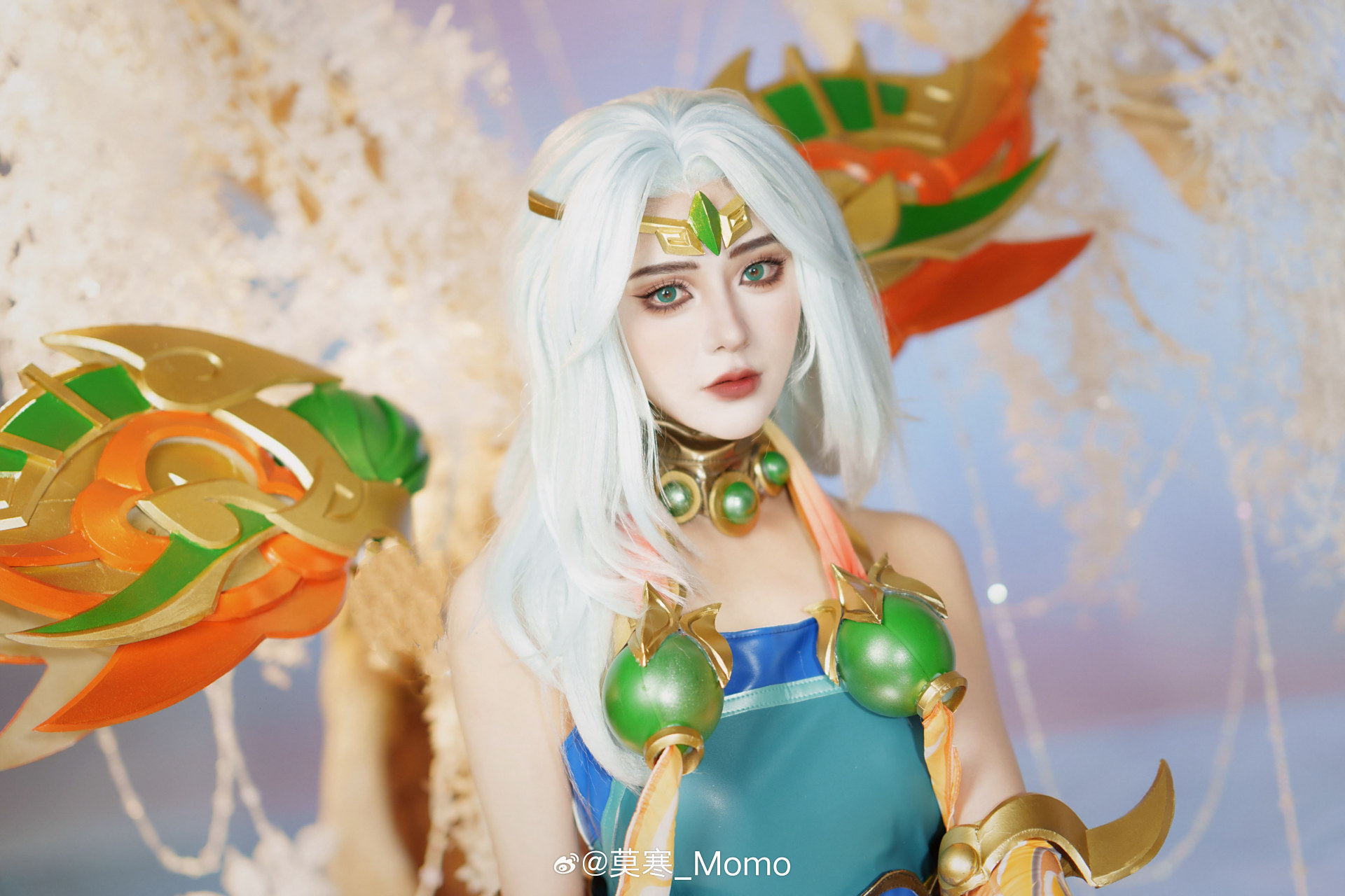 莫寒超话#lol手游华彩迎春# 78春晖仙子 苍云缥缈78 卡莎cos 我