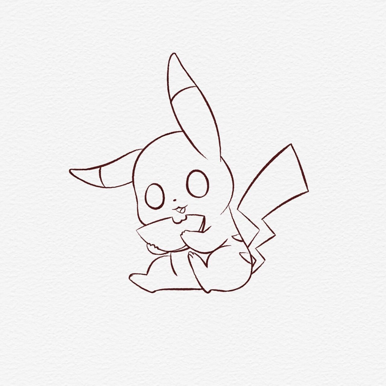 【简笔画·11】皮卡丘