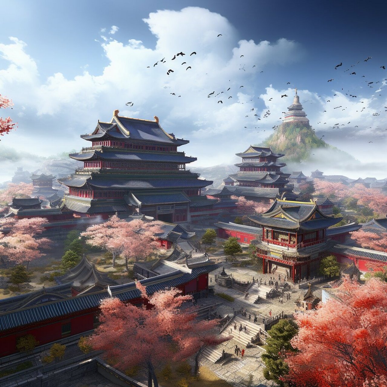 华夏古建筑奇想其一 《阿房宫》 六王毕,四海一,蜀山兀,阿房出.