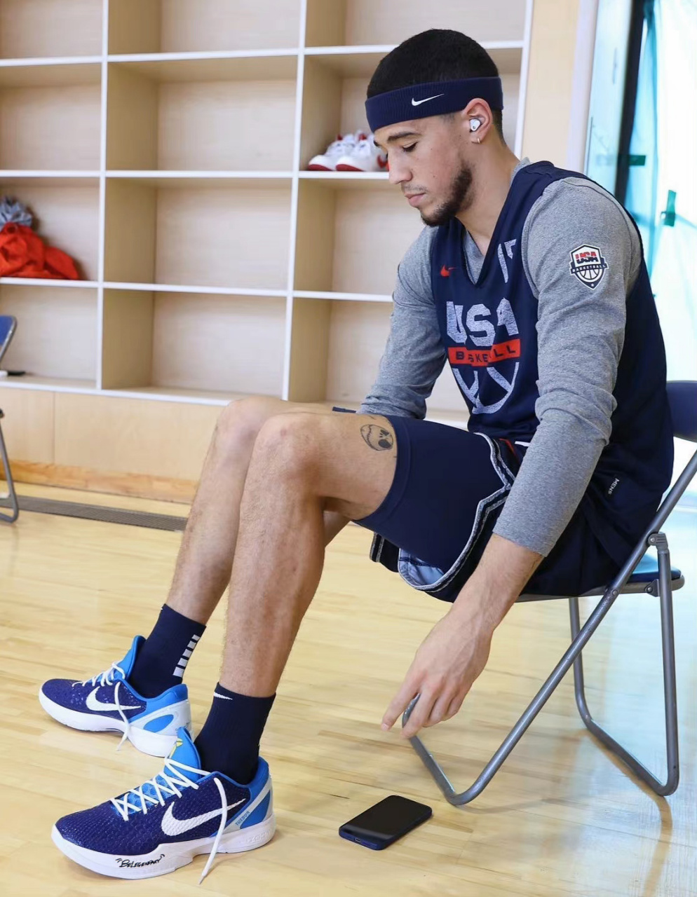 布克上脚kobe 6 "devin booker" pe "be legendary"95!