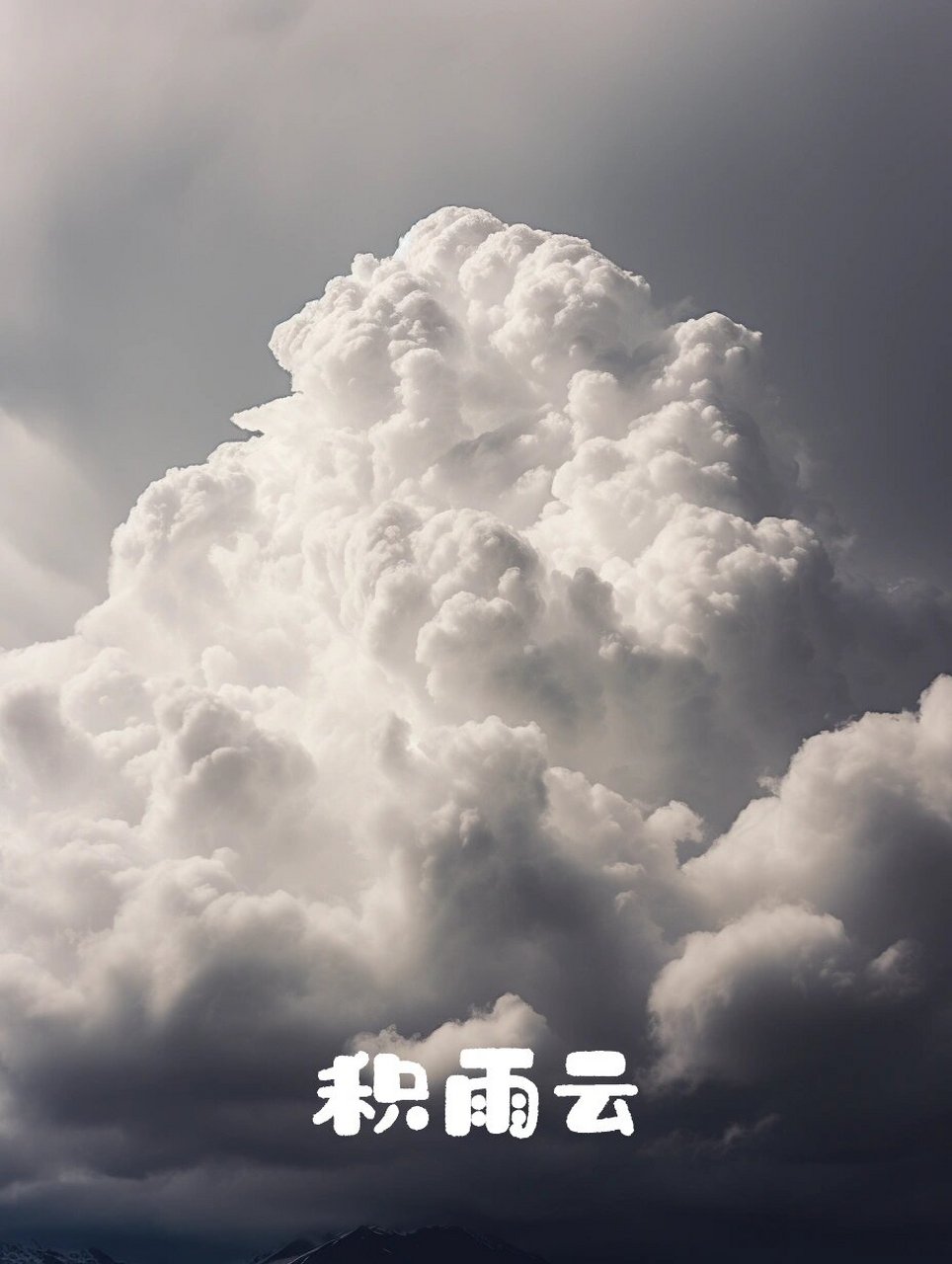 积雨云🌧️-每天科普一种云 🌧️积雨云是一种产生降水的云