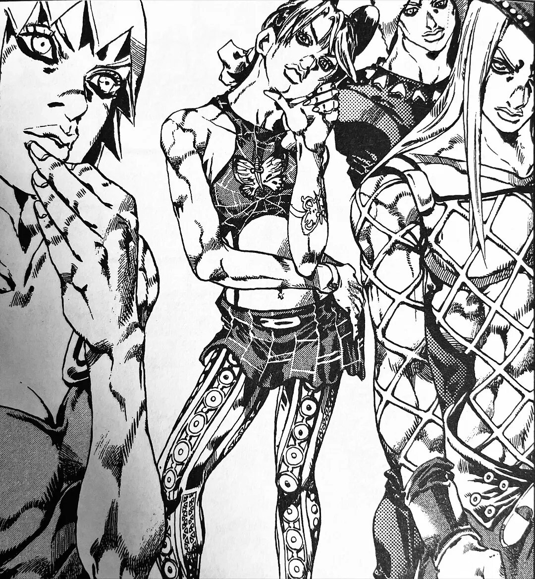 壁纸分享|jojo的奇妙冒险|空条徐伦 黑白漫画原图 十张 我的伦还是我