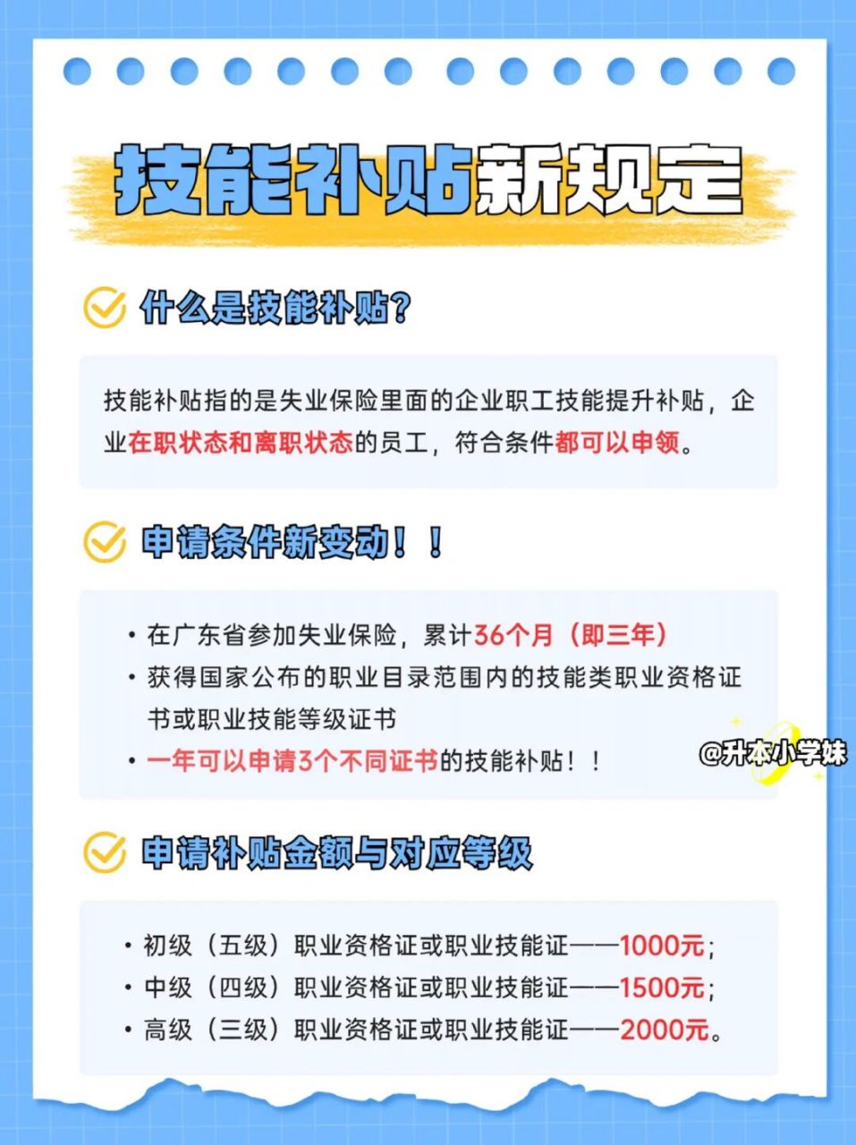 广东职业技能补贴申请新规定6015一年可领3次 近几天,广东人社发