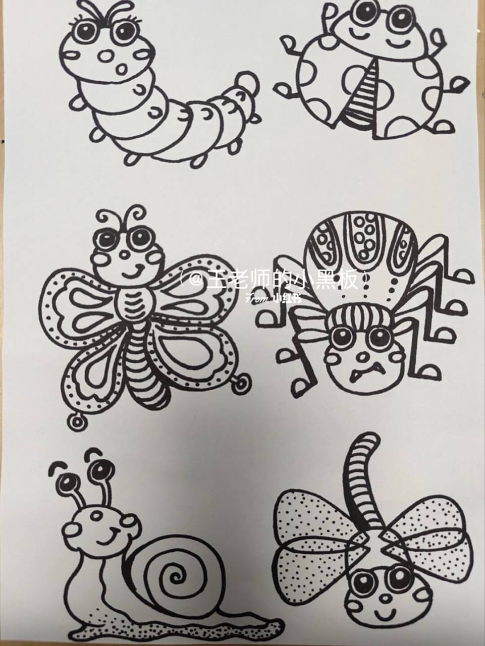 画个简笔画# #儿童画# #简笔画#  #昆虫# #昆虫类简笔画# #绘画素材