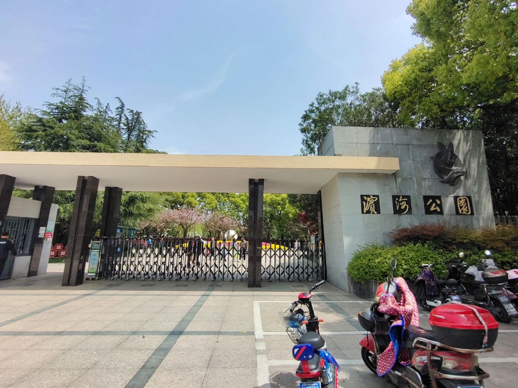 金山滨海公园 坐落在金山【石化新村】居民小区附近的小众公园,麻雀