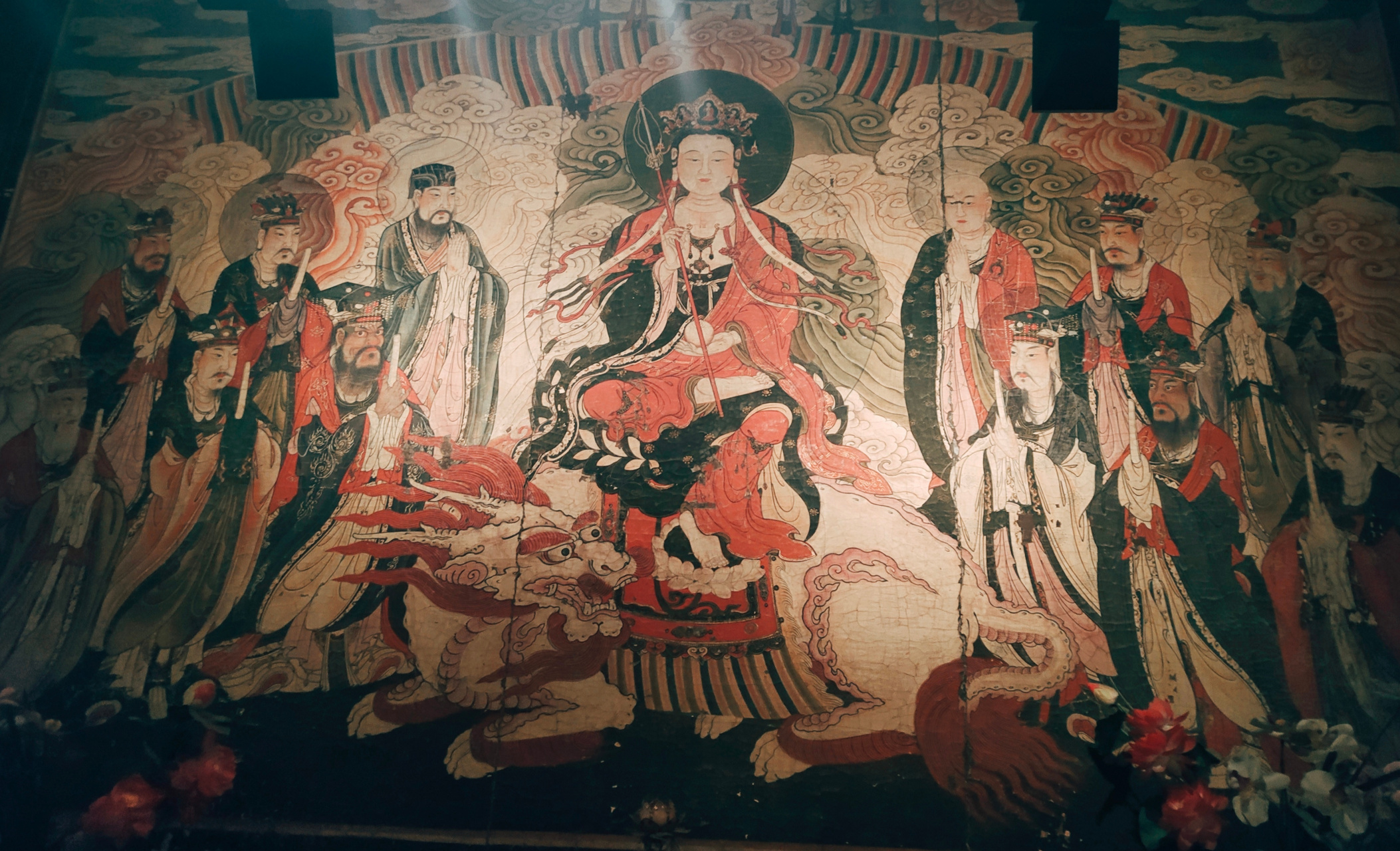 智化寺的精美壁画~地藏菩萨与冥府十王.