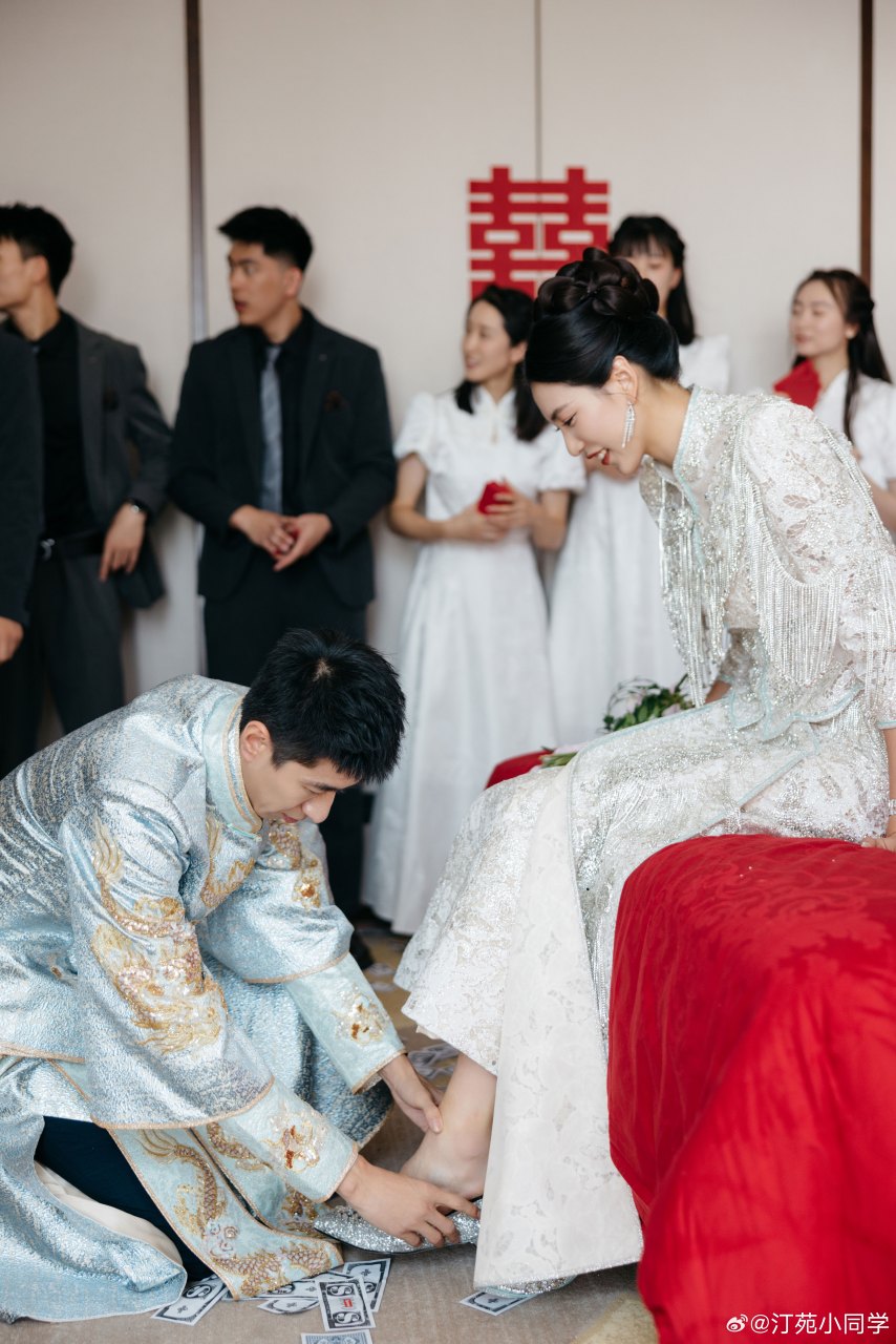 赵帅郑姝音婚礼#两人在2016年里约奥运会上双双夺冠,今年6月两人官宣