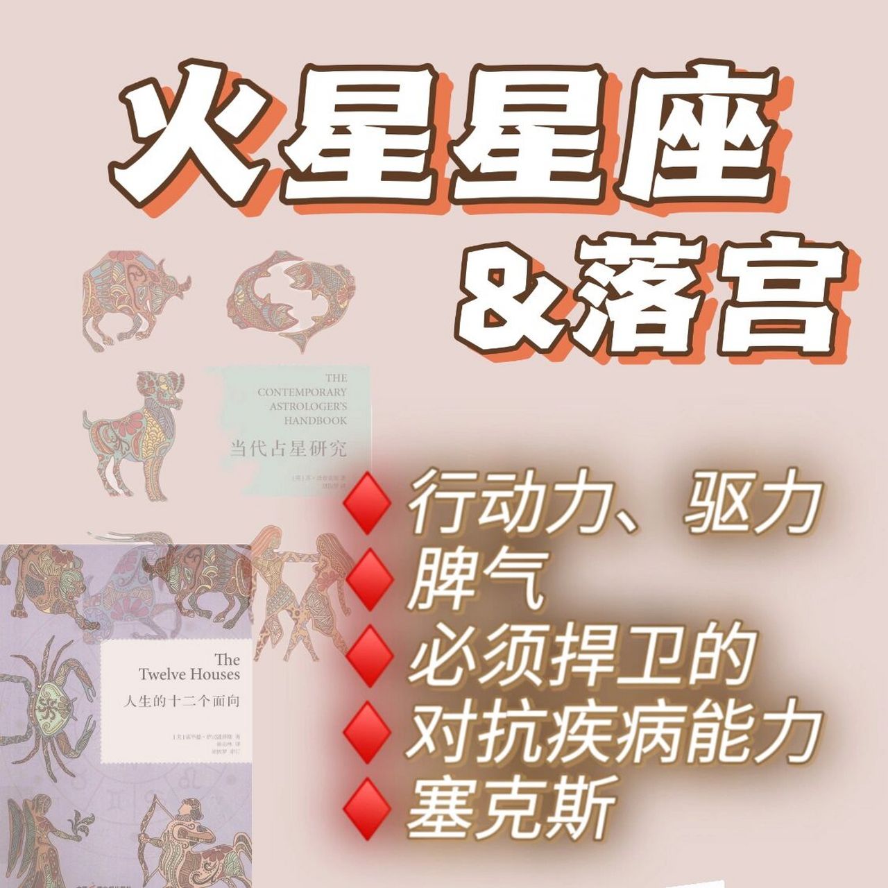 火星·落十二星座&十二宫位 1宫人生早期就渴望掌握自己的命yun.