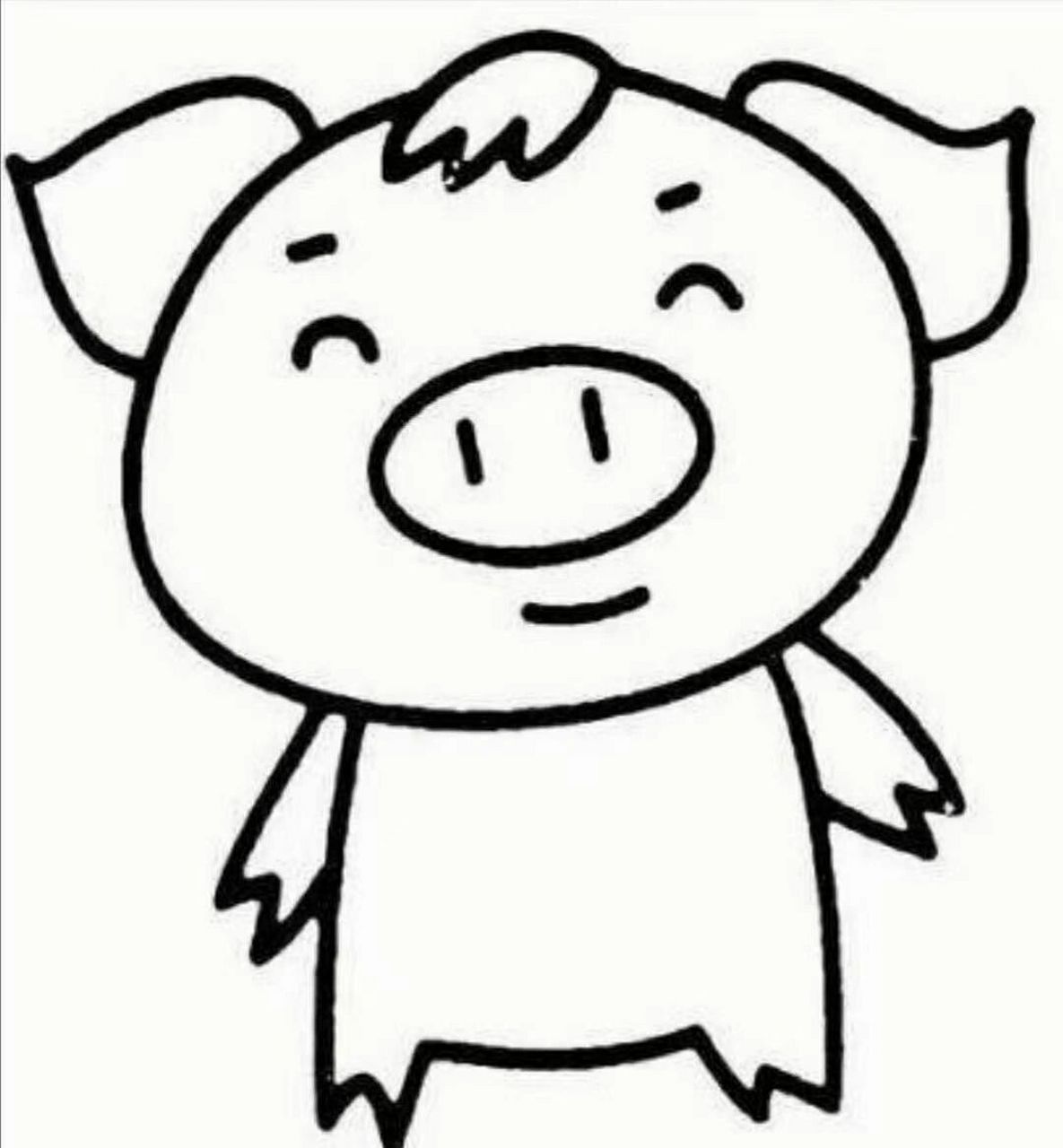 幼儿园小班动物涂色简笔画 动物简笔画