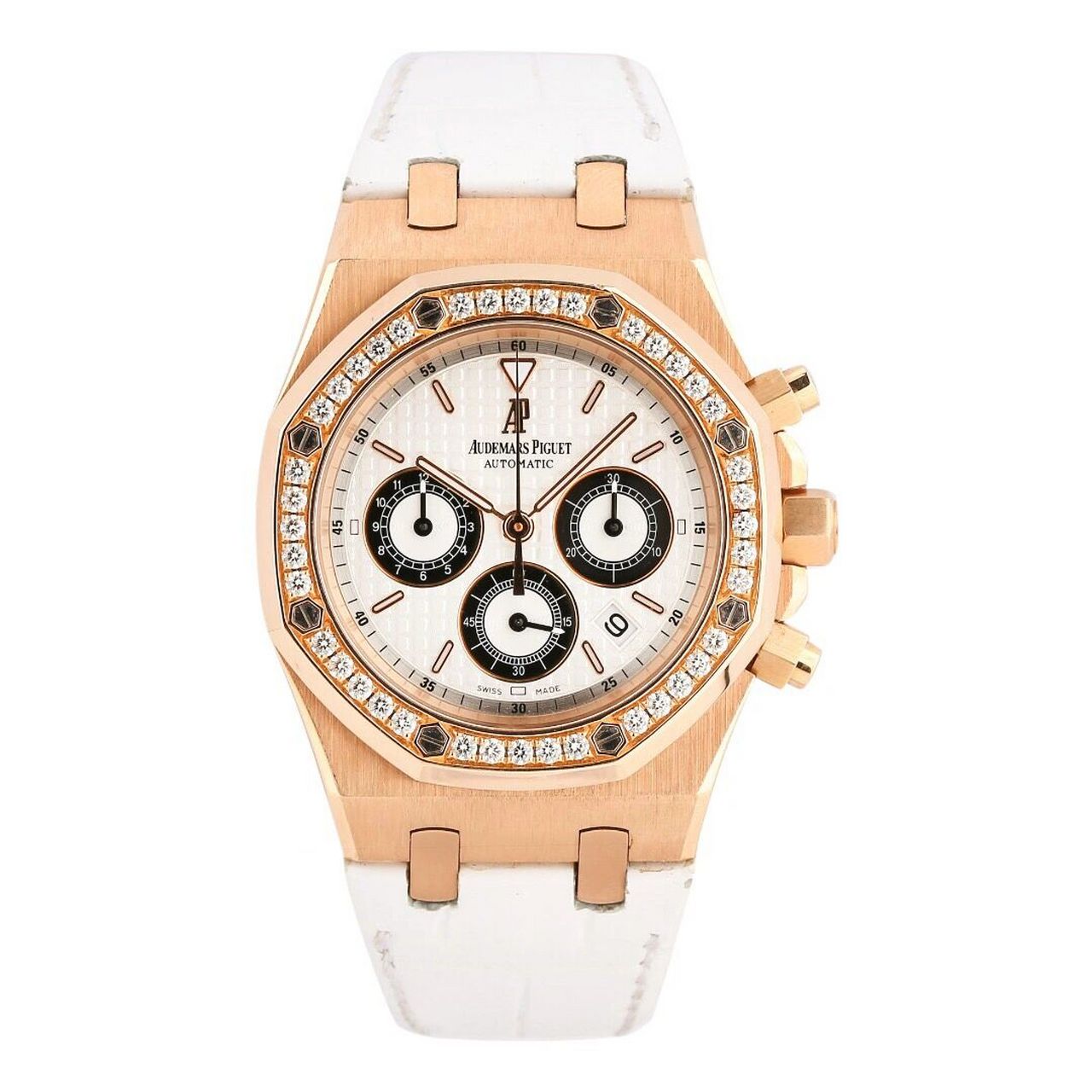 97现秒97爱彼皇家橡树系列18k玫瑰金原镶钻 97现秒97爱彼皇家