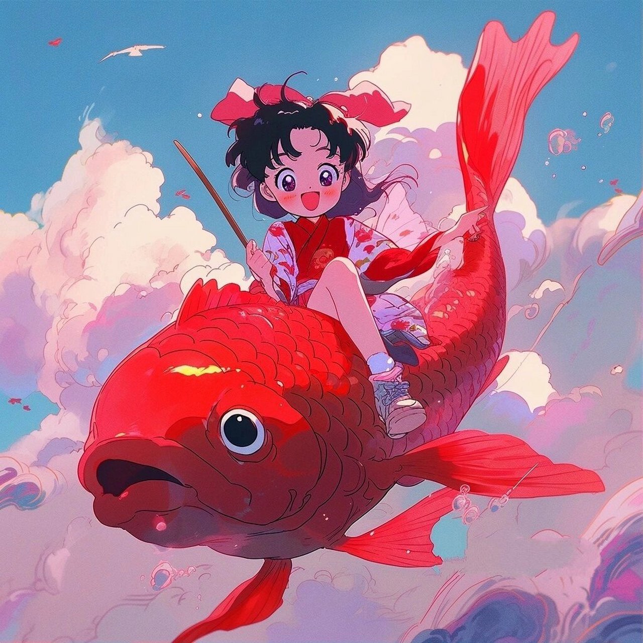 上岸头像/锦鲤附体 祝你水逆尽退 万事顺遂  	 姐妹们,愿你们得偿所愿