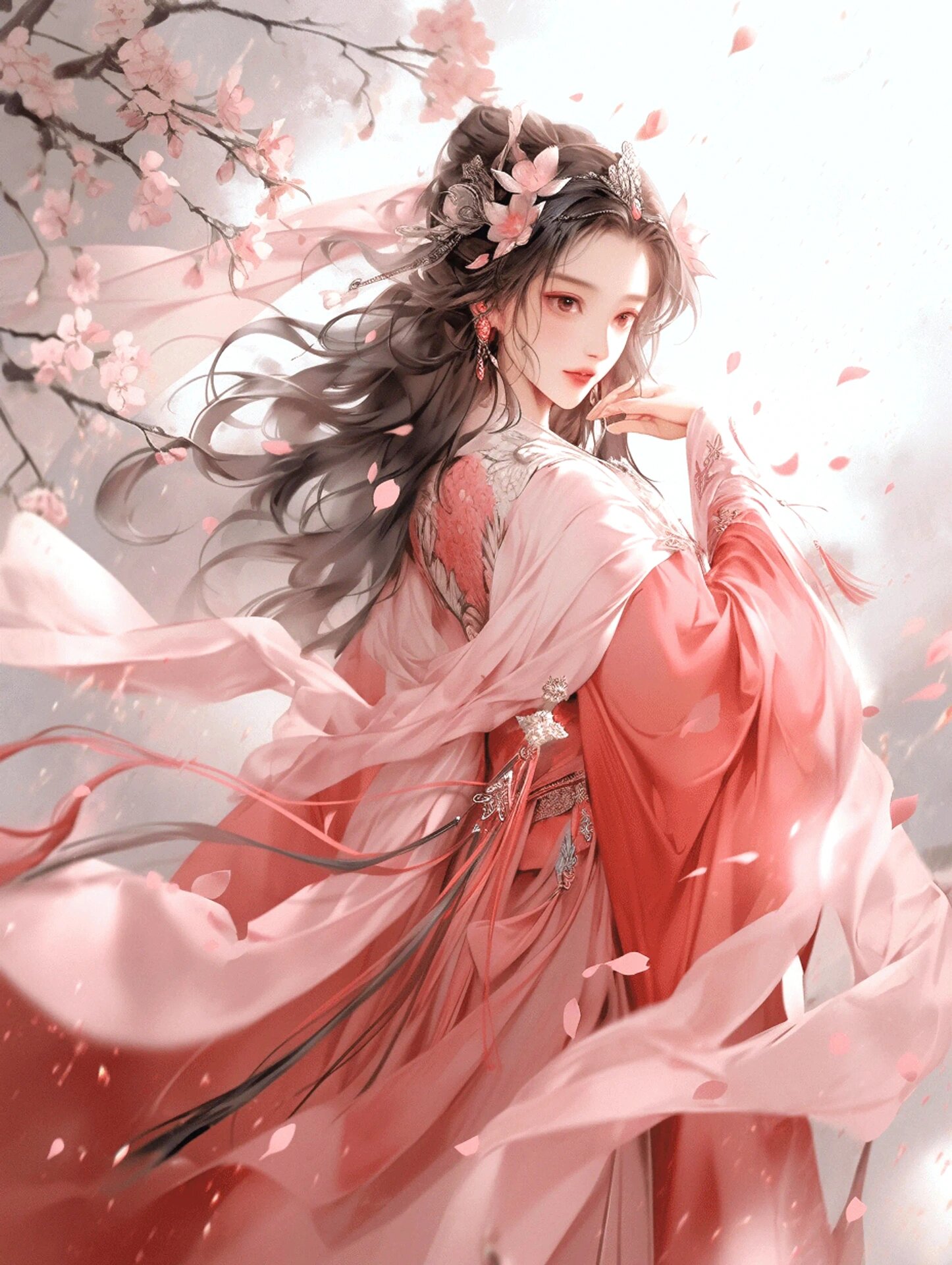 天女散花|唯美壁纸|仙境|花神 愿你踏遍千山万水,依旧心怀又暖阳