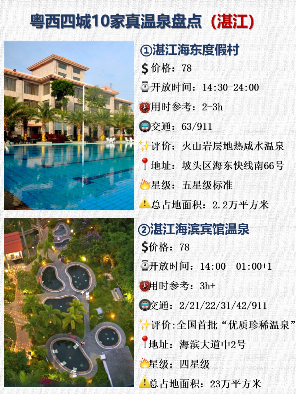 粤西10家官方认定的真温泉|详细攻略 73湛江海东度假村 82亮点