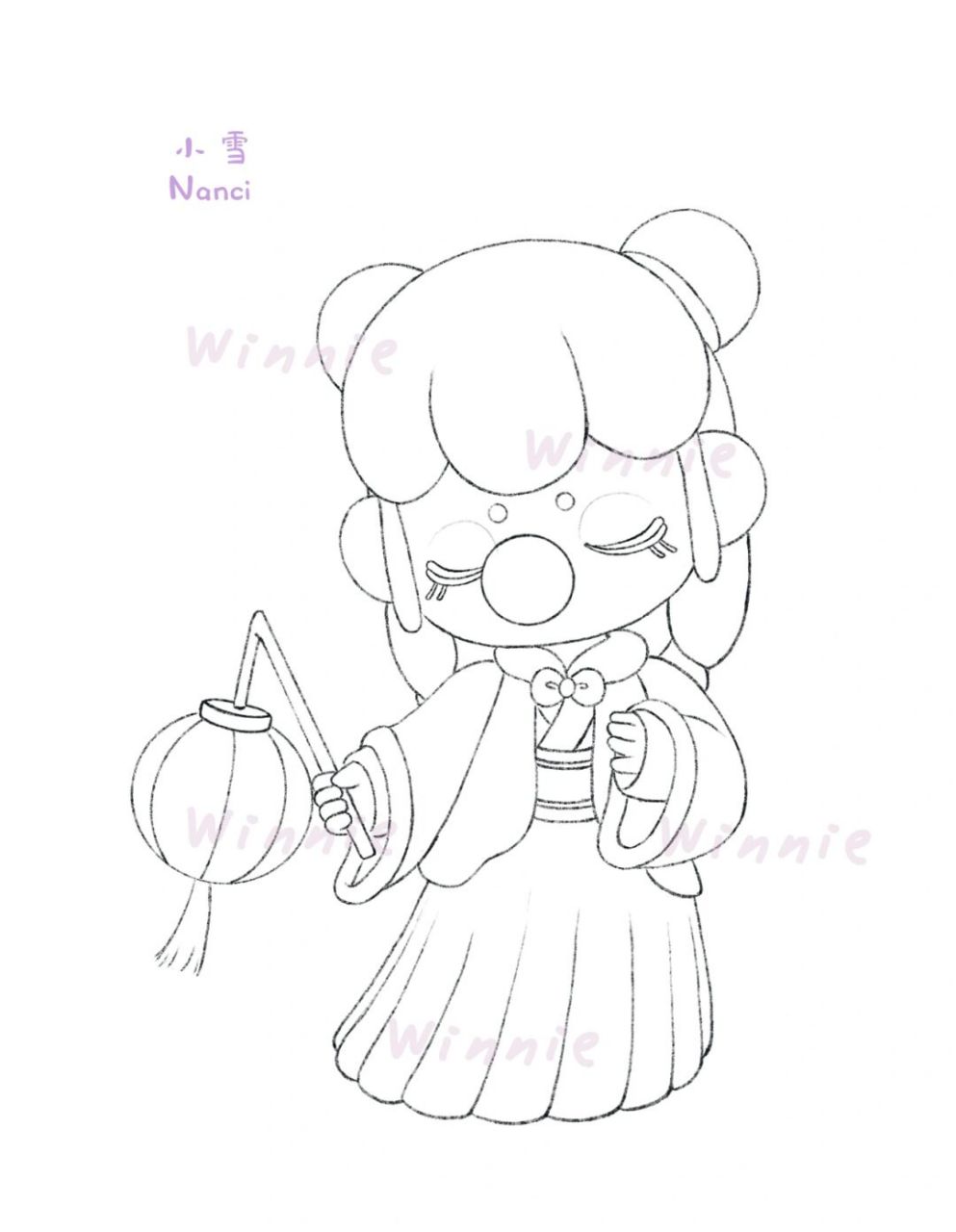 【手绘彩铅盲盒】nanci二十四节气小雪/附线稿 老规矩:完整绘画过程