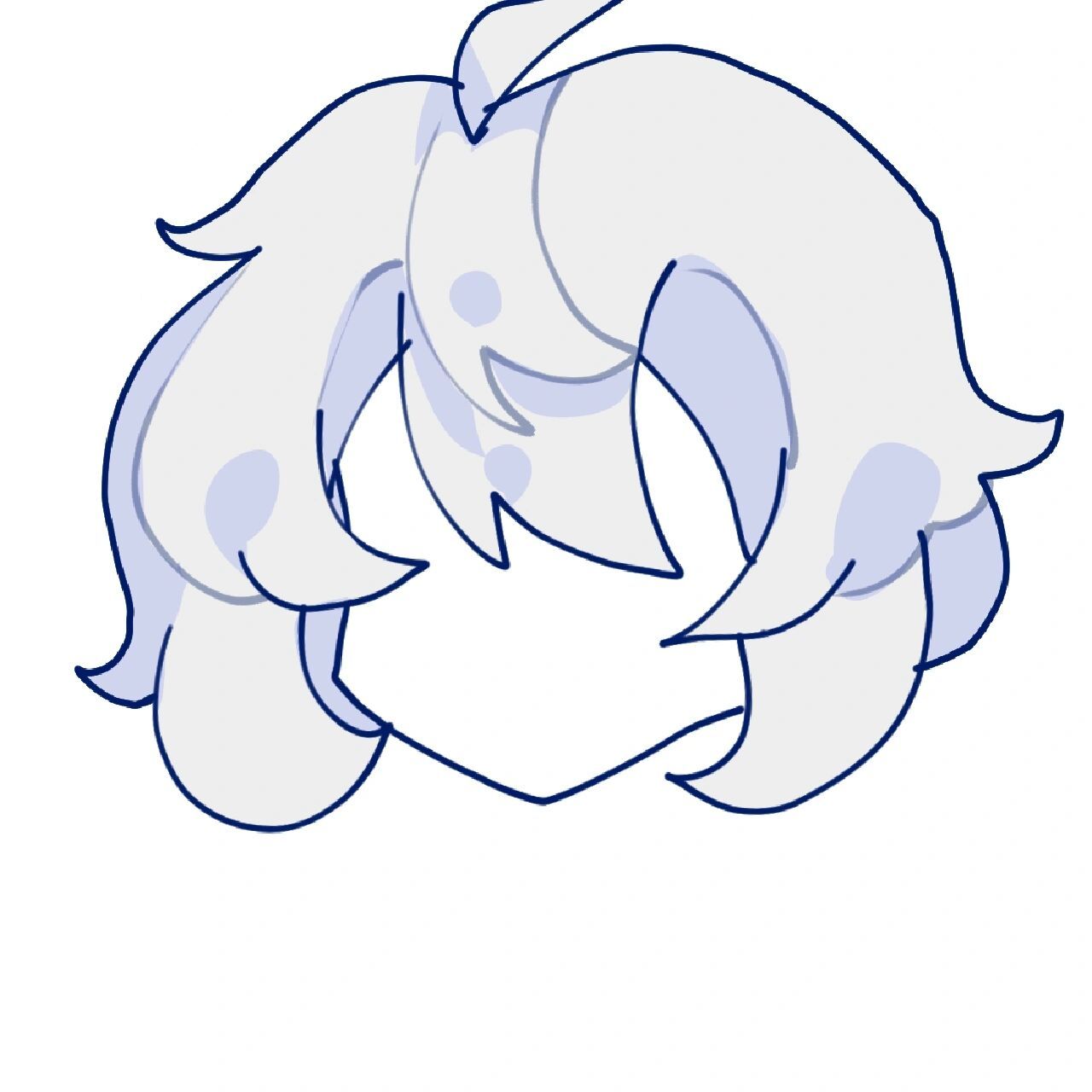 你就比如p1,有遮挡关系的头发丝就画个阴影,你可以先假设光源在哪里