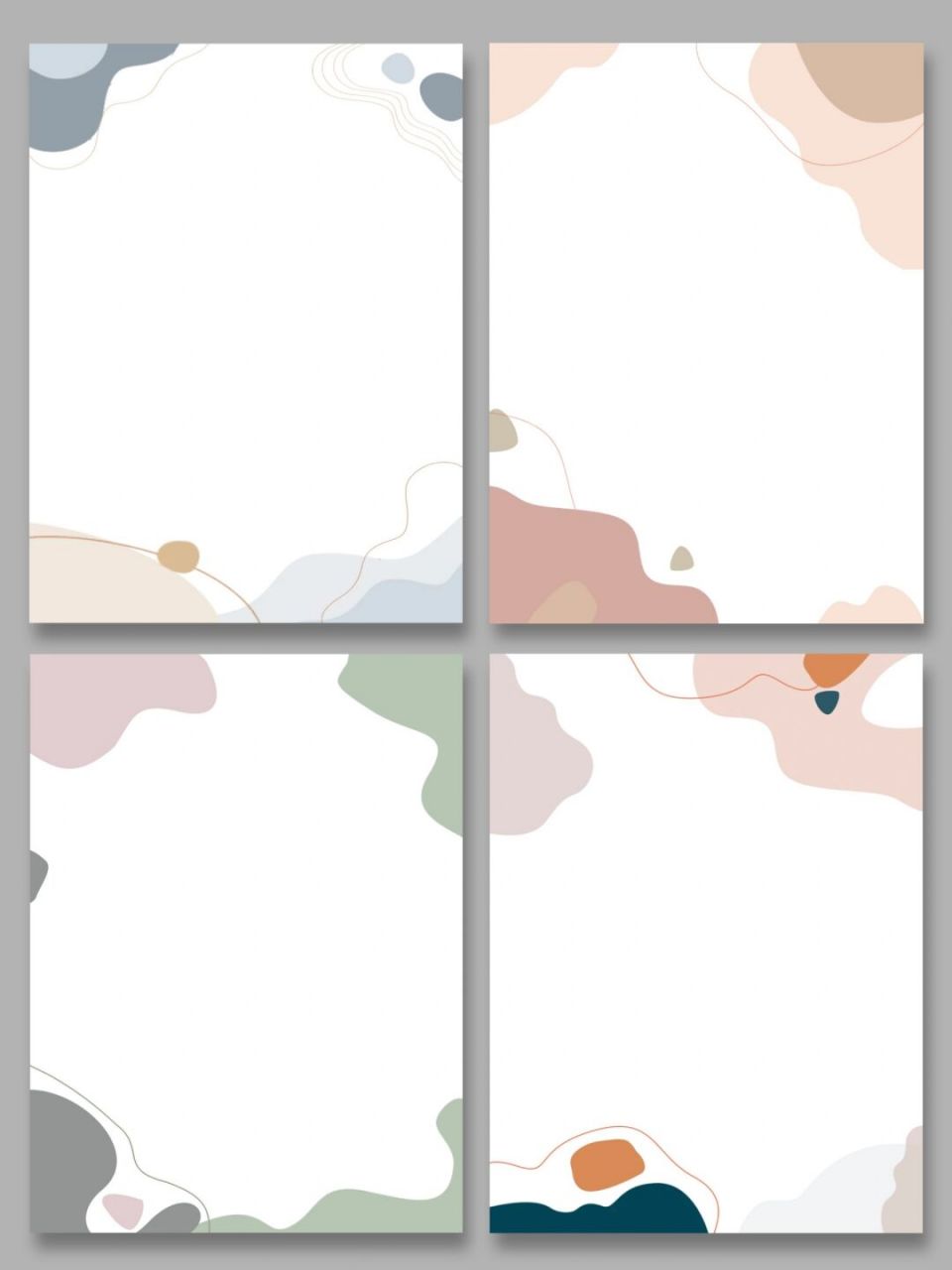 莫兰迪色婚礼邀请函背景图 989898 哈喽~我是图图大耳朵09