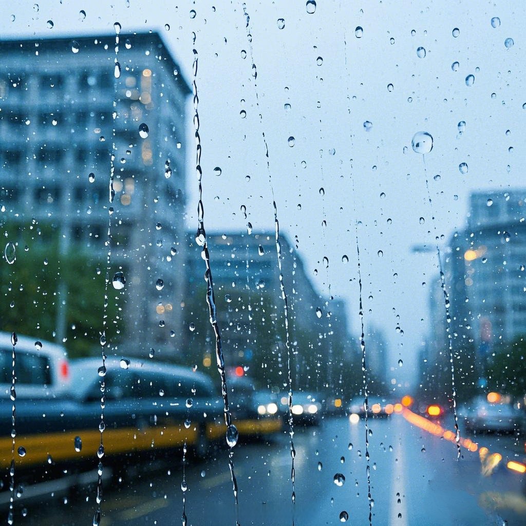 清晨图片雨点密的图片雨丝纷纷清晨雨雾朦胧的图片大全清晨下雨图片