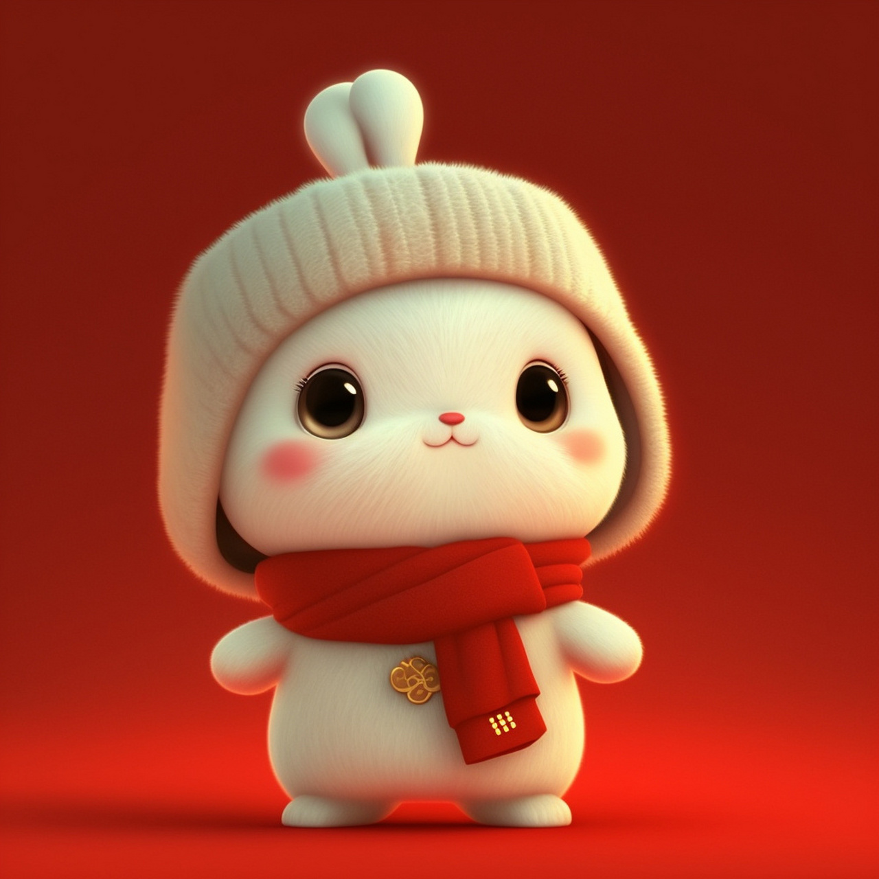 新年新头像 喜气洋洋过大年06 原创招财兔兔头像再来一波 新年新