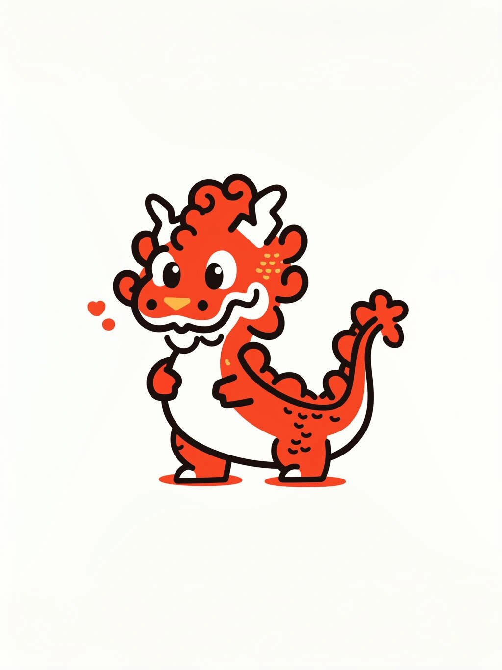 见过这么可爱的中国龙吗?龙年简笔画