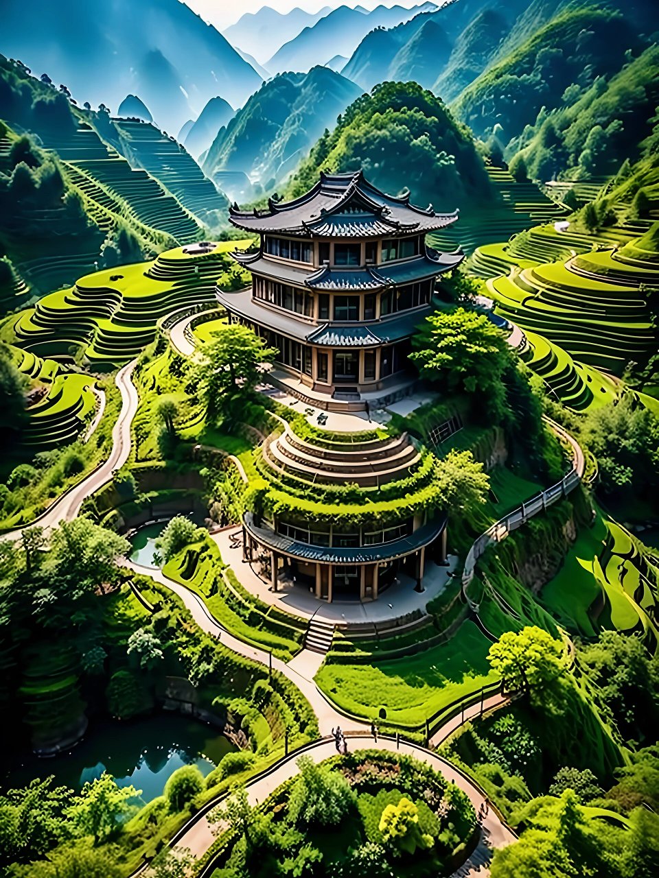 美秀大山图片