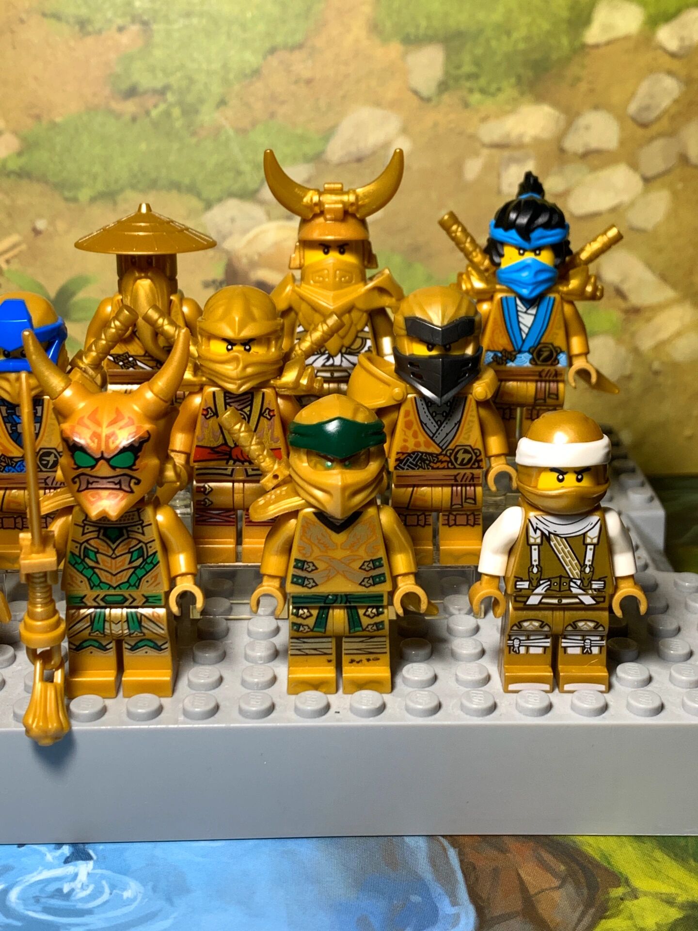 乐高幻影忍者——黄金忍者 自己凑了这些黄金忍者,不知道全不全,欢迎