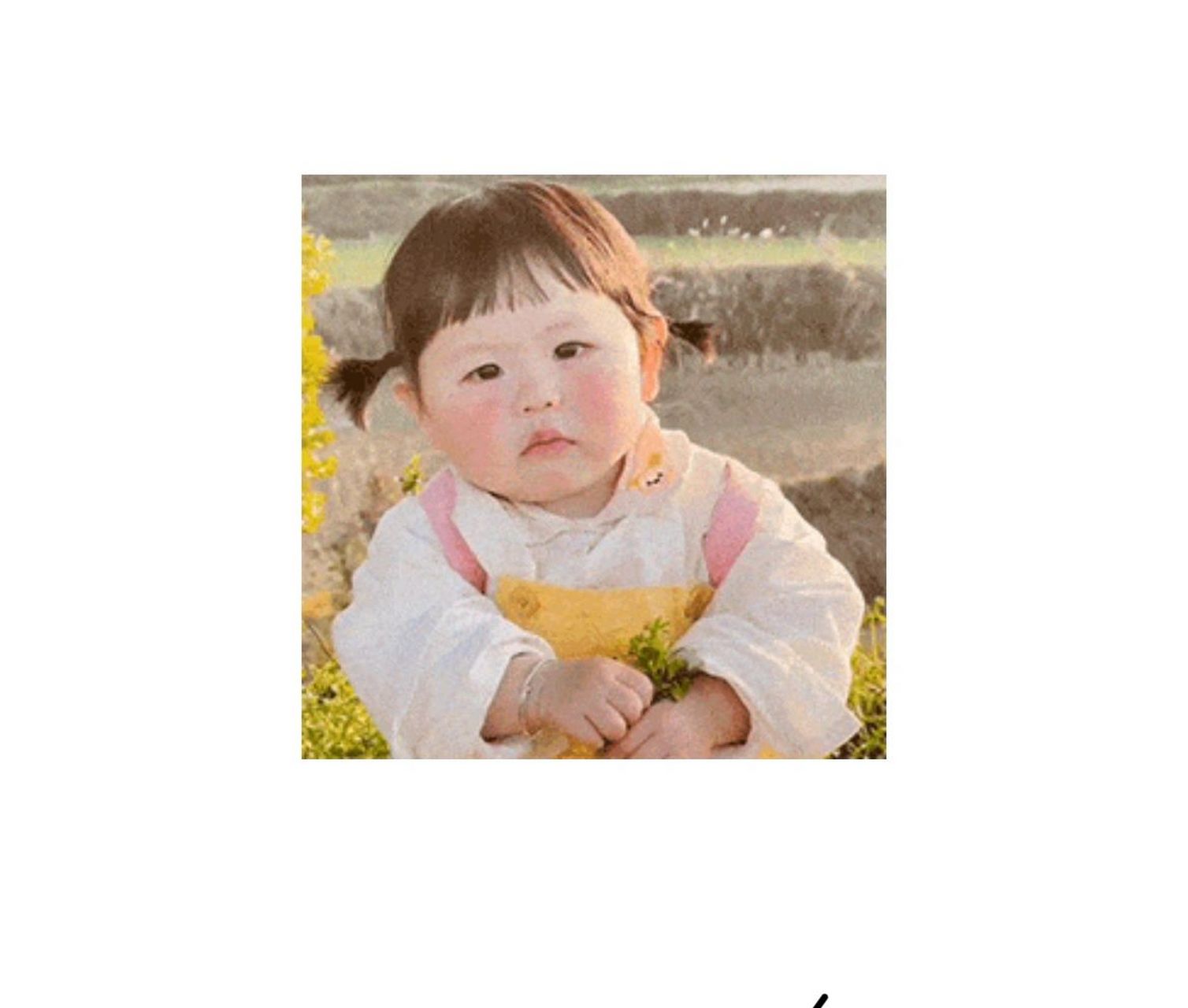 今天在微信上发现了一个小女孩的表情包炒鸡可爱好想知道她叫什么