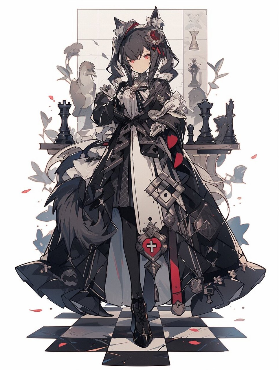 国际象棋拟人化之——象棋王后 当棋盘上冰冷的棋子变成甜美的少女 头