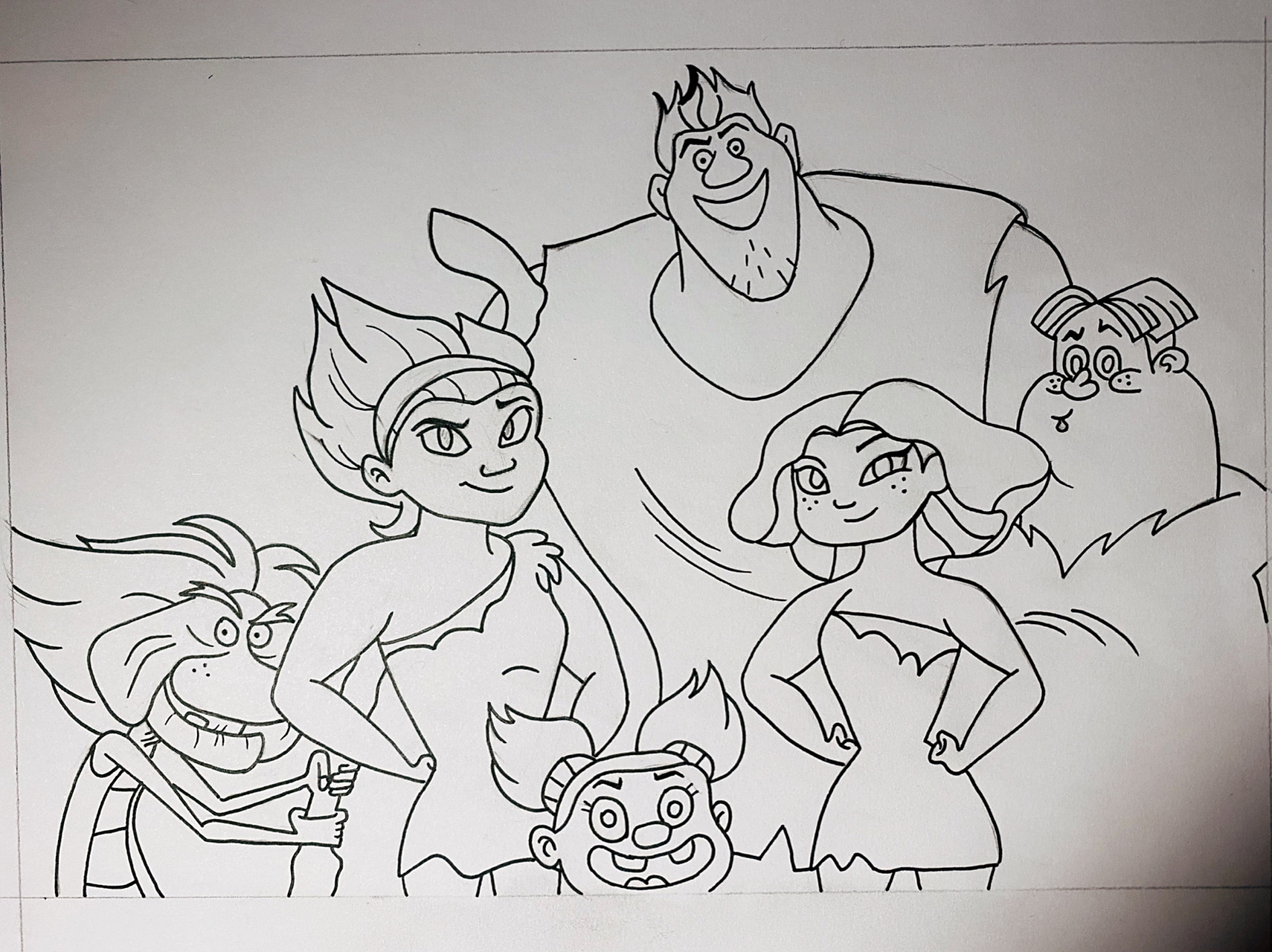 零基础手绘|马克笔|疯狂原始人卡通简笔画 2020年即将过去,这一年有的