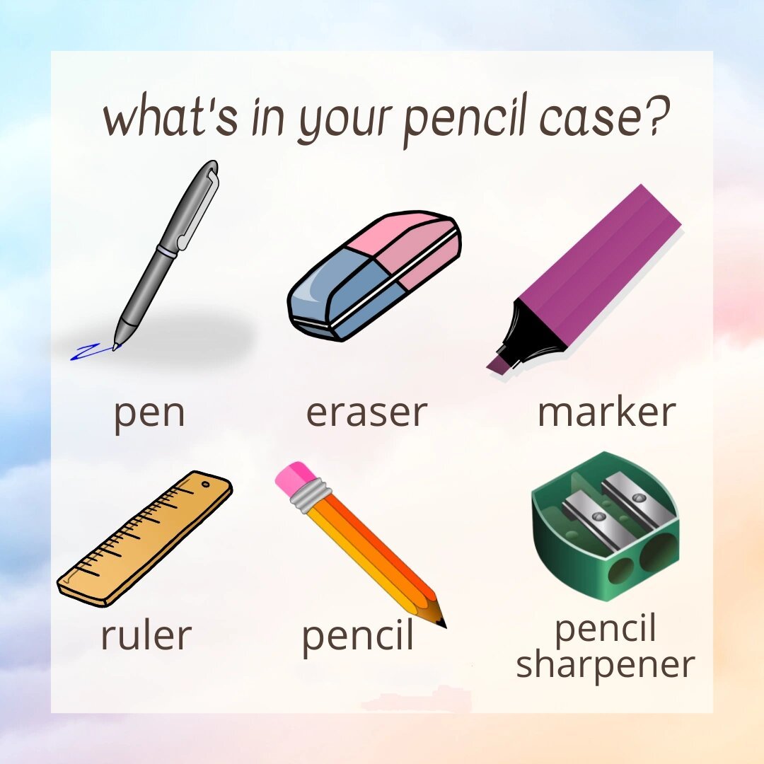 pencilcase怎么画图片