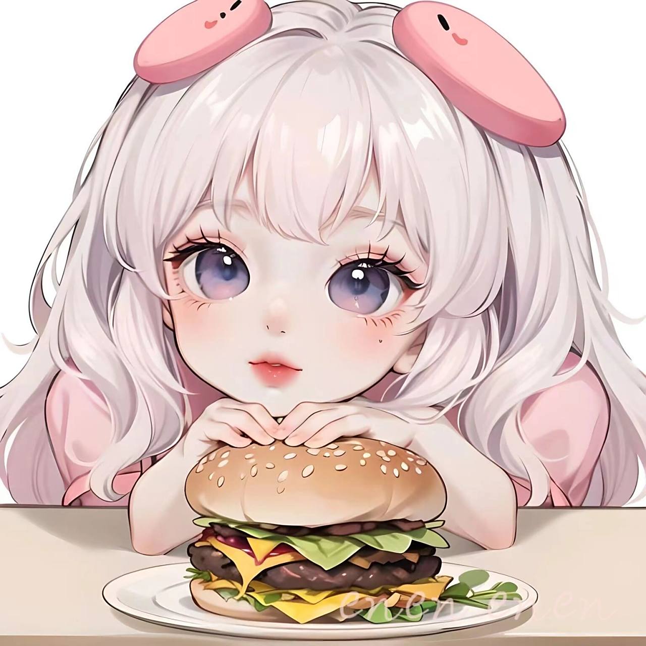 吃货女生闺蜜头像           图片由mewxai生成