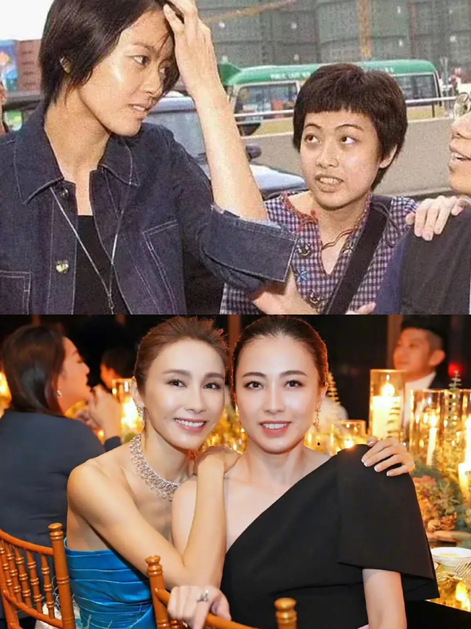 甘比20年前后的对比照,财气养人啊 三白眼,大龅牙,黑眼圈,头发都是