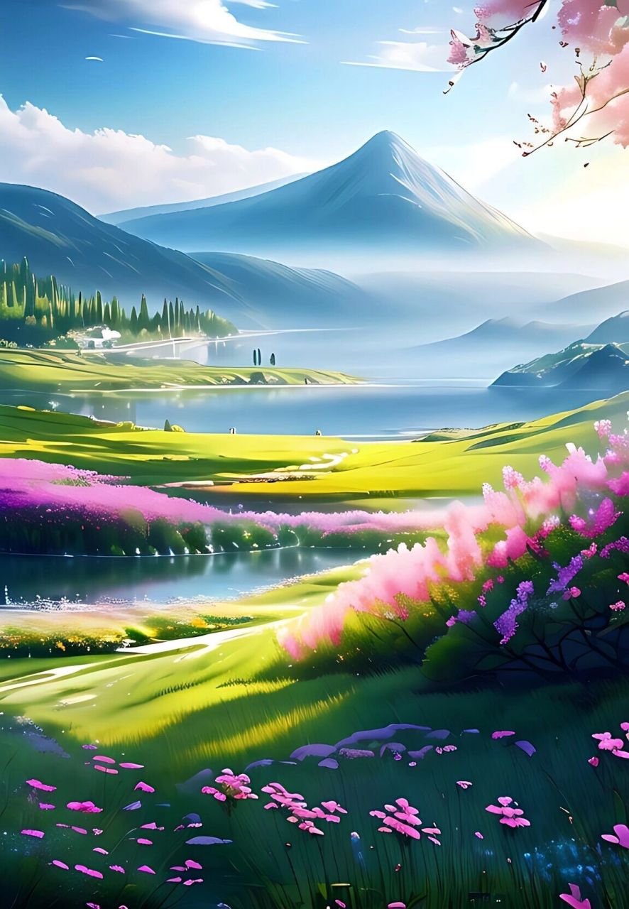 自然山水 唯美,治愈,清新,自然山水人物风景.