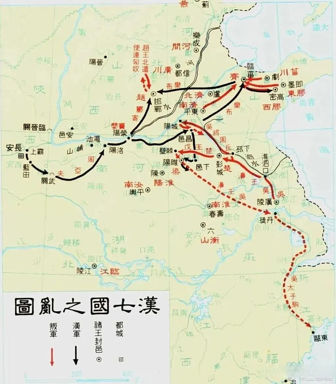 楚汉相争阶段,刘邦迫于形势,分封了异姓诸侯王.