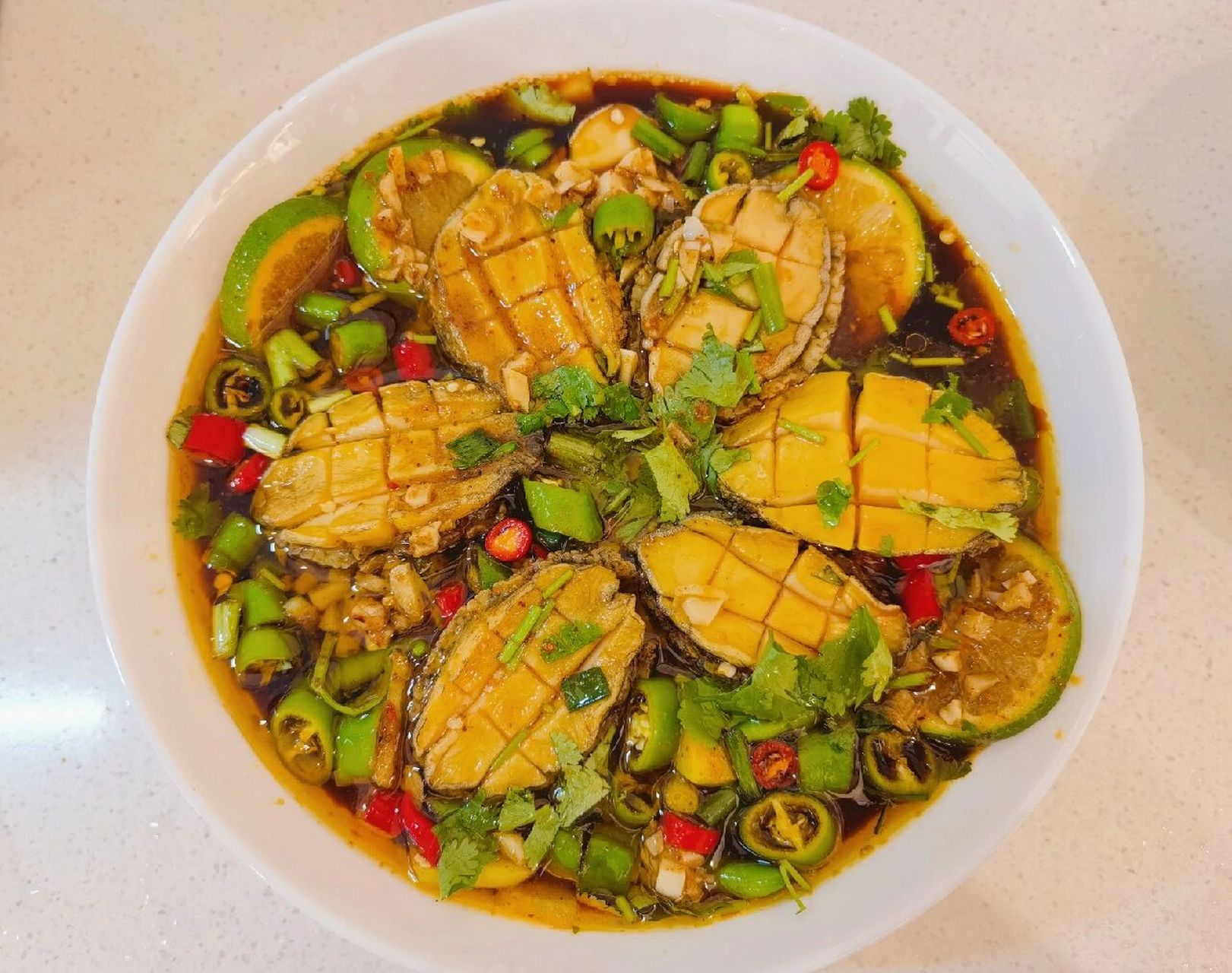 酸辣捞汁小海鲜-冰镇捞汁鲍鱼(附做法) 本人肠胃问题吃不了生腌海鲜