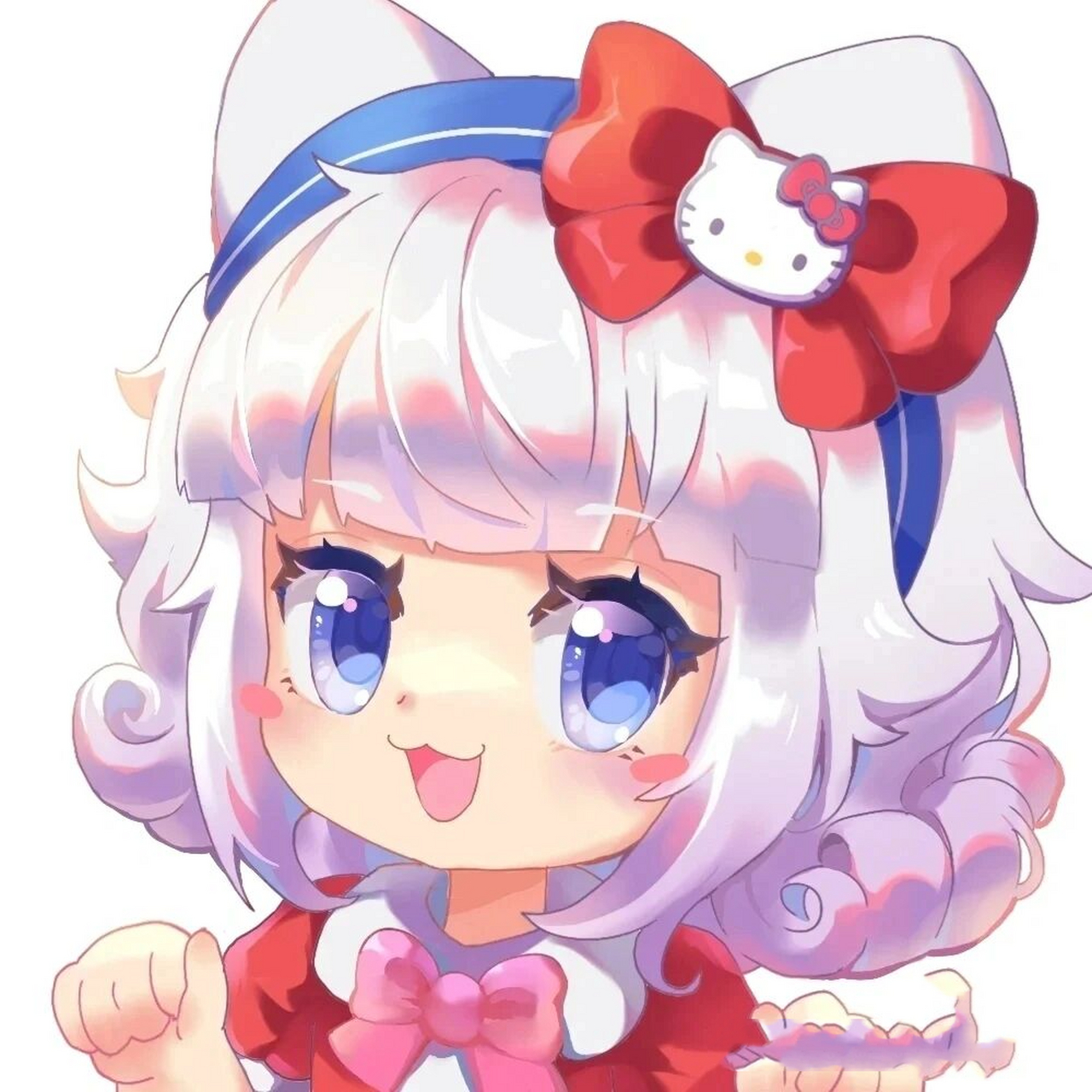 迷你世界三丽鸥全头像 第一个:白昼雪姬    喵菲,第二个:云朵绒绒