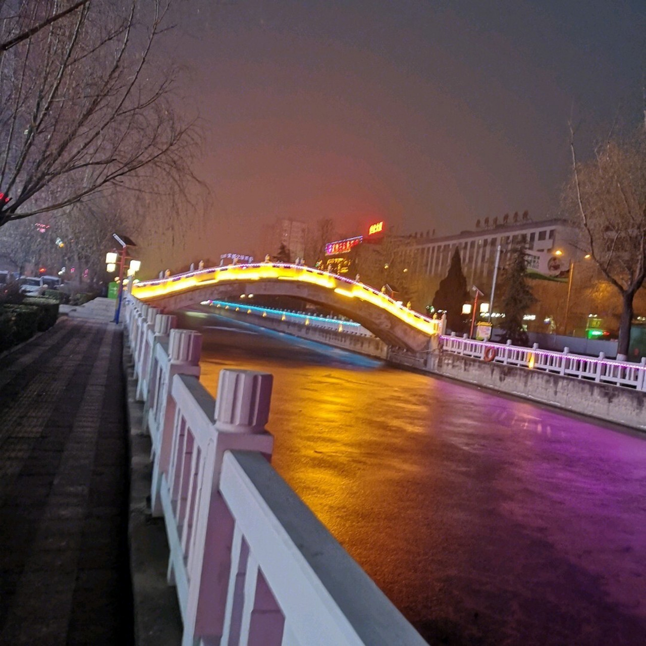 冬日夜景图片大全图片